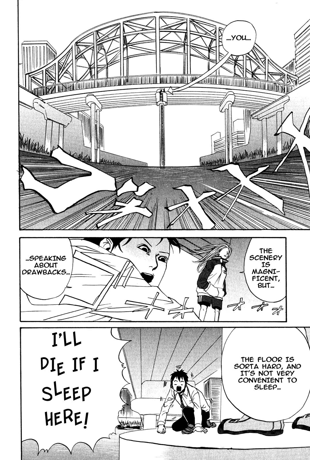 Arakawa Under the Bridge Chapter 3 page 8 - Chapter 3: Positive Thinking