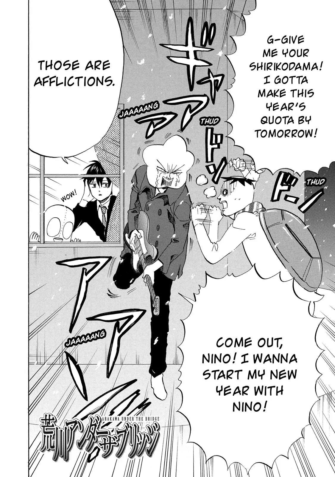 Arakawa Under the Bridge Chapter 308 page 3 - Chapter 308: New Year's Bells