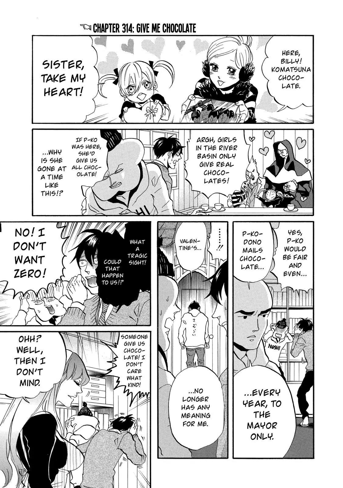 Arakawa Under the Bridge Chapter 314 page 4 - Chapter 314: Give Me Chocolate