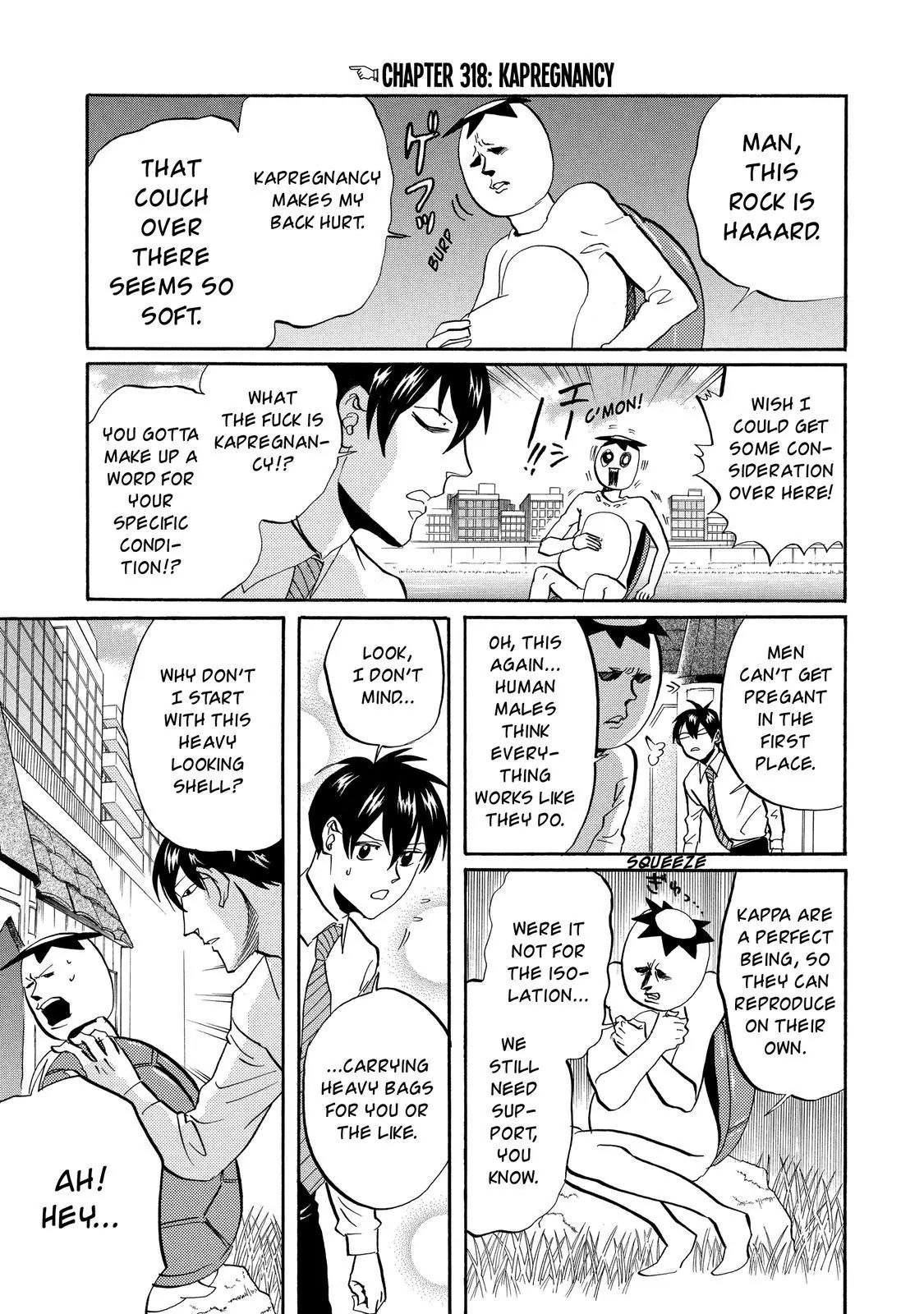 Arakawa Under the Bridge Chapter 318 page 2 - Chapter 318: Kapregnancy