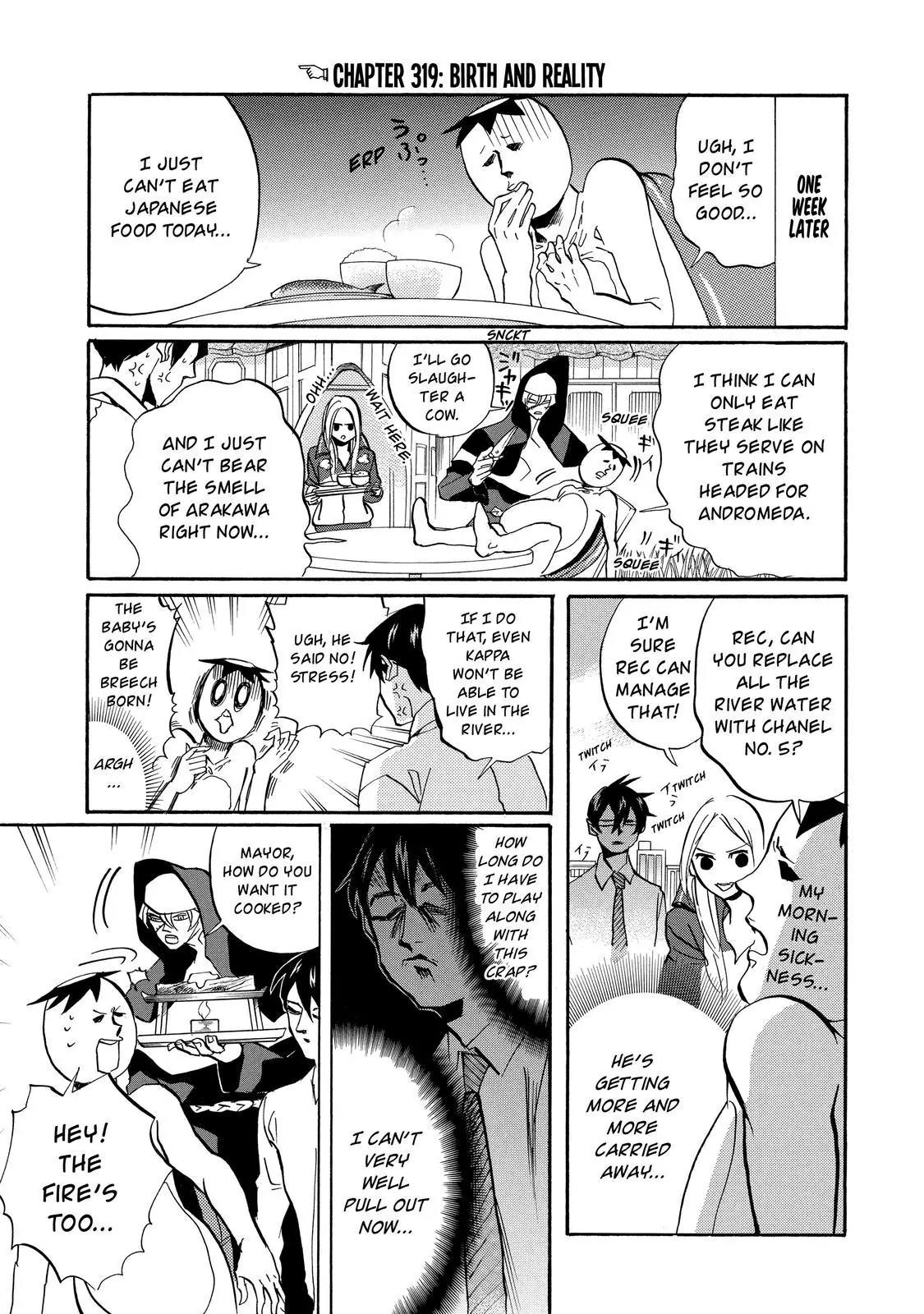 Arakawa Under the Bridge Chapter 319 page 2 - Chapter 319: Birth And Reality