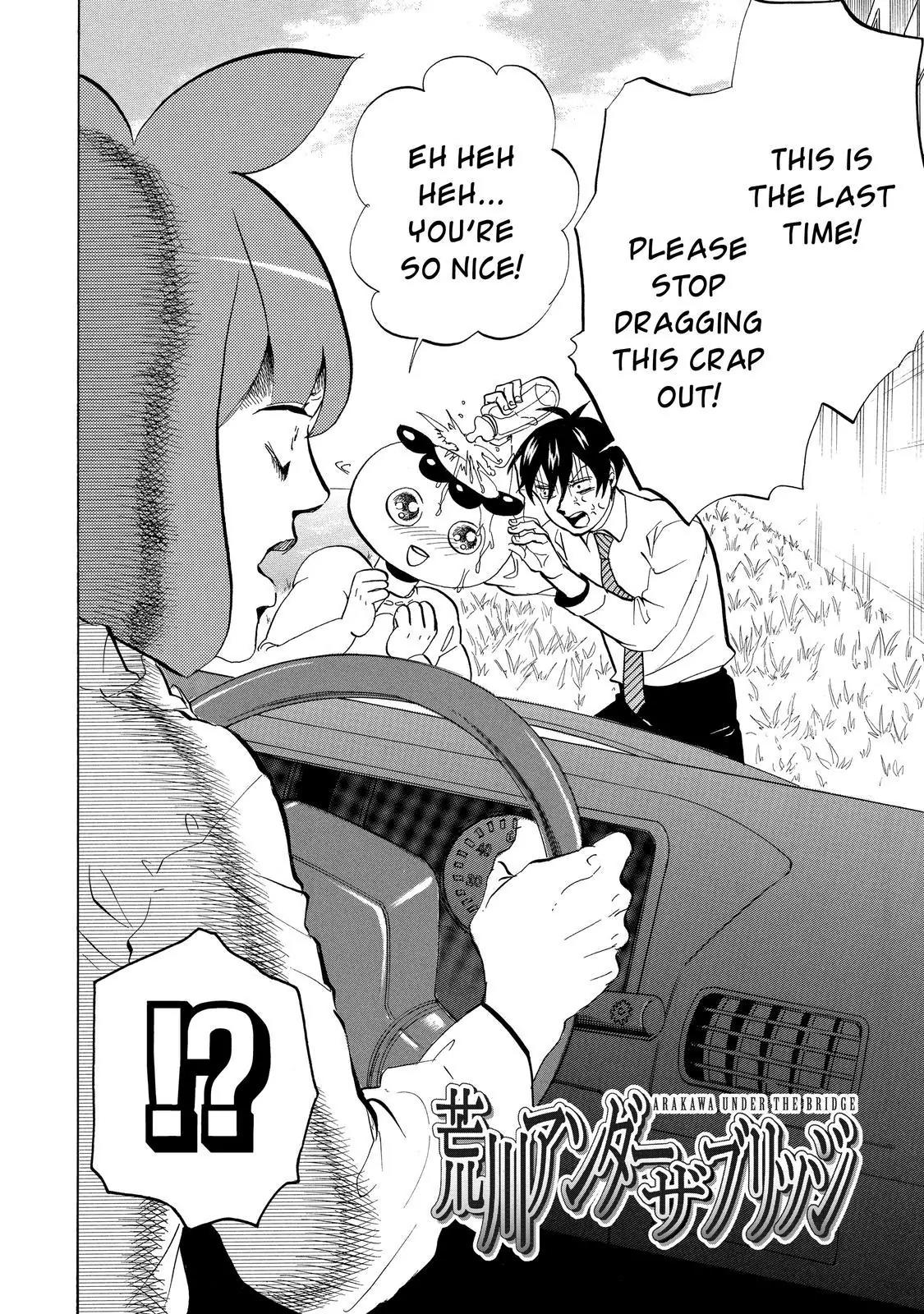 Arakawa Under the Bridge Chapter 320 page 3 - Chapter 320: Don't Take Off The Baby Suit