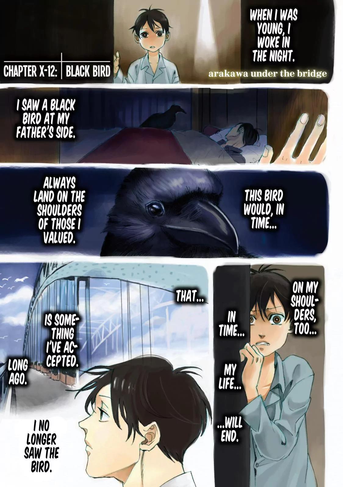 Arakawa Under the Bridge Chapter 325.5 page 2 - Chapter 325.5: Black Bird