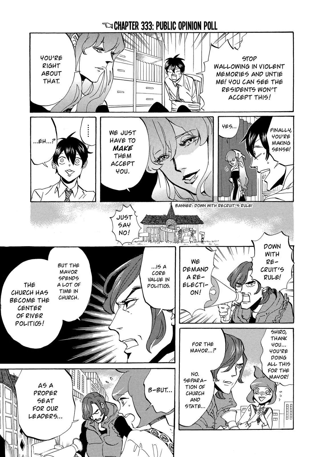 Arakawa Under the Bridge Chapter 333 page 2 - Chapter 333: Public Opinion Poll