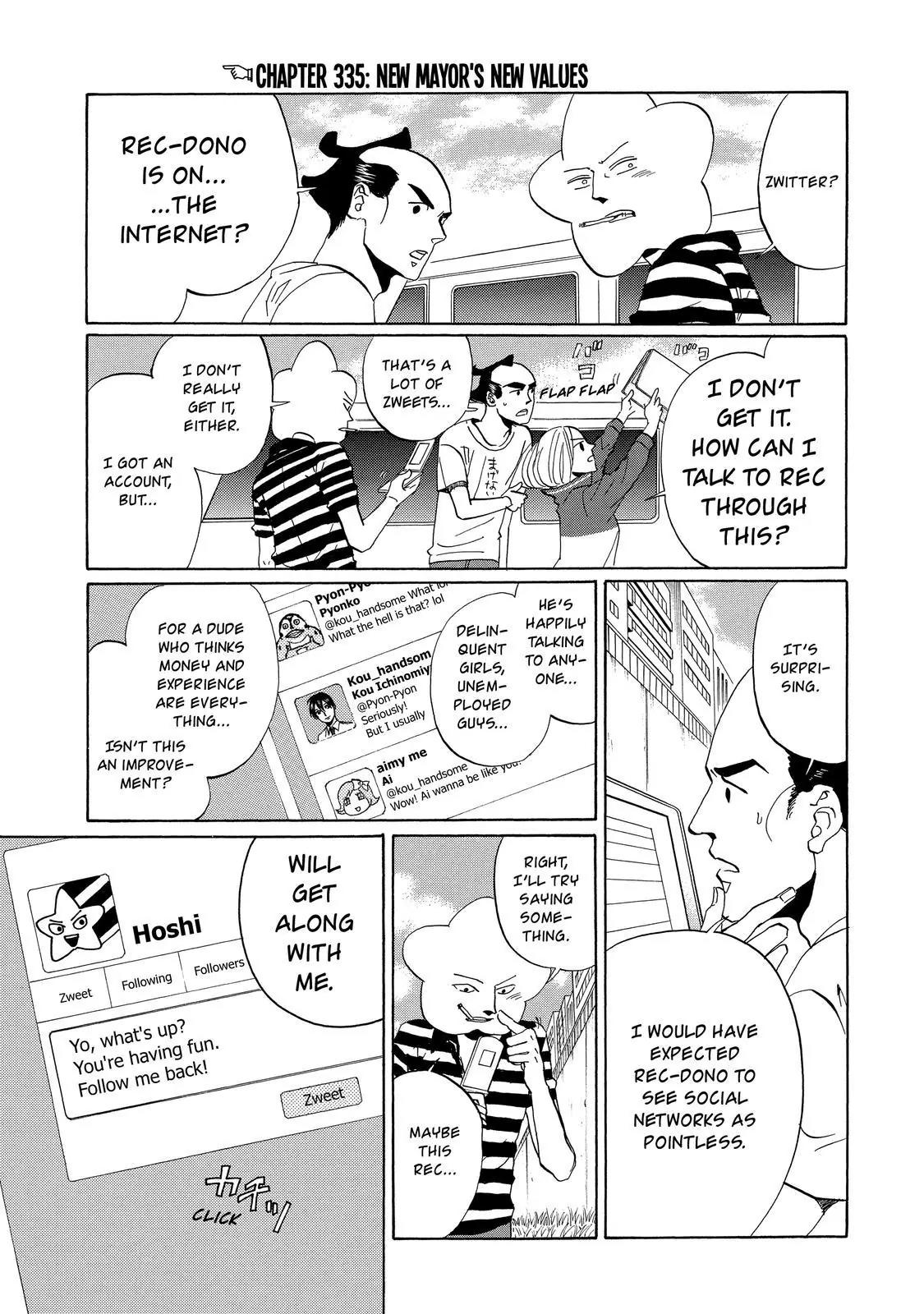 Arakawa Under the Bridge Chapter 335 page 4 - Chapter 335: New Mayor's New Values
