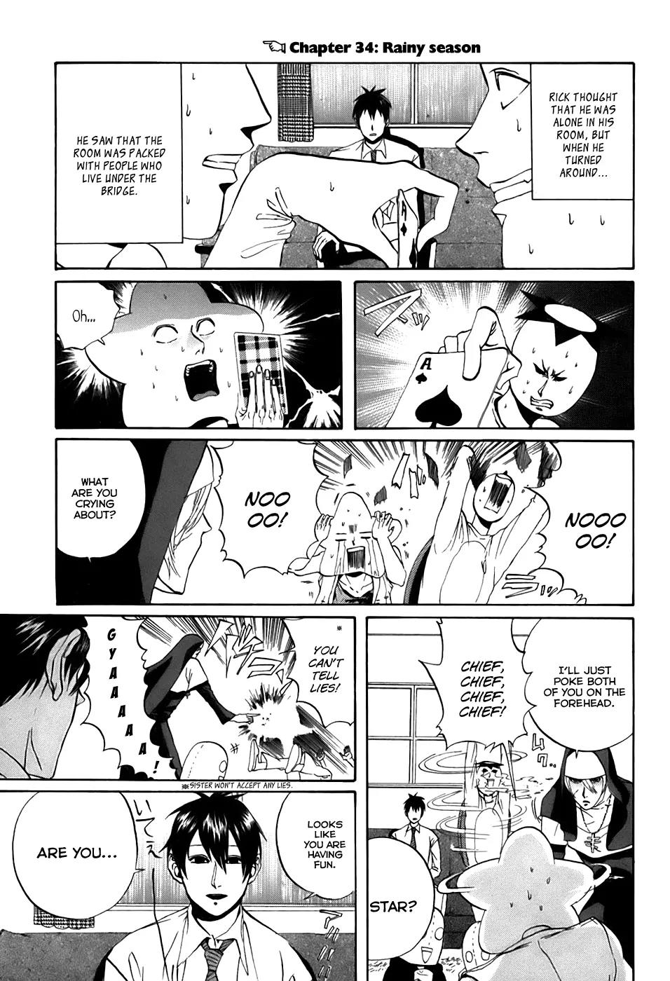 Arakawa Under the Bridge Chapter 34 page 3 - Chapter 34: Rainy Season