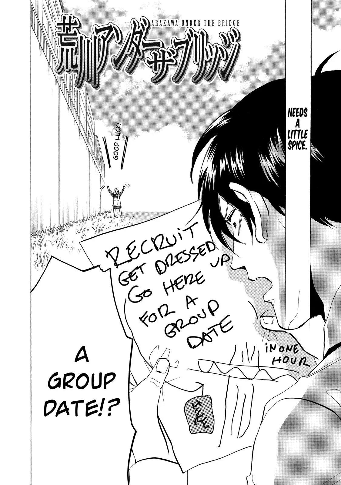 Arakawa Under the Bridge Chapter 344 page 3 - Chapter 344: River Basic Group Date Begins
