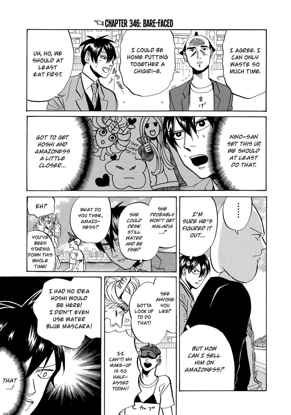Arakawa Under the Bridge Chapter 346 page 2 - Chapter 346: Bare-Faced
