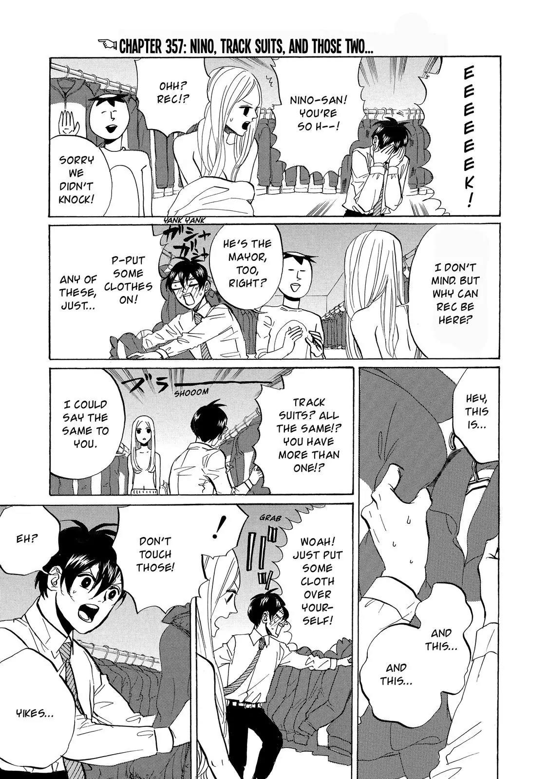 Arakawa Under the Bridge Chapter 357 page 6 - Chapter 357: Nino, Track Suits, And Those Two...