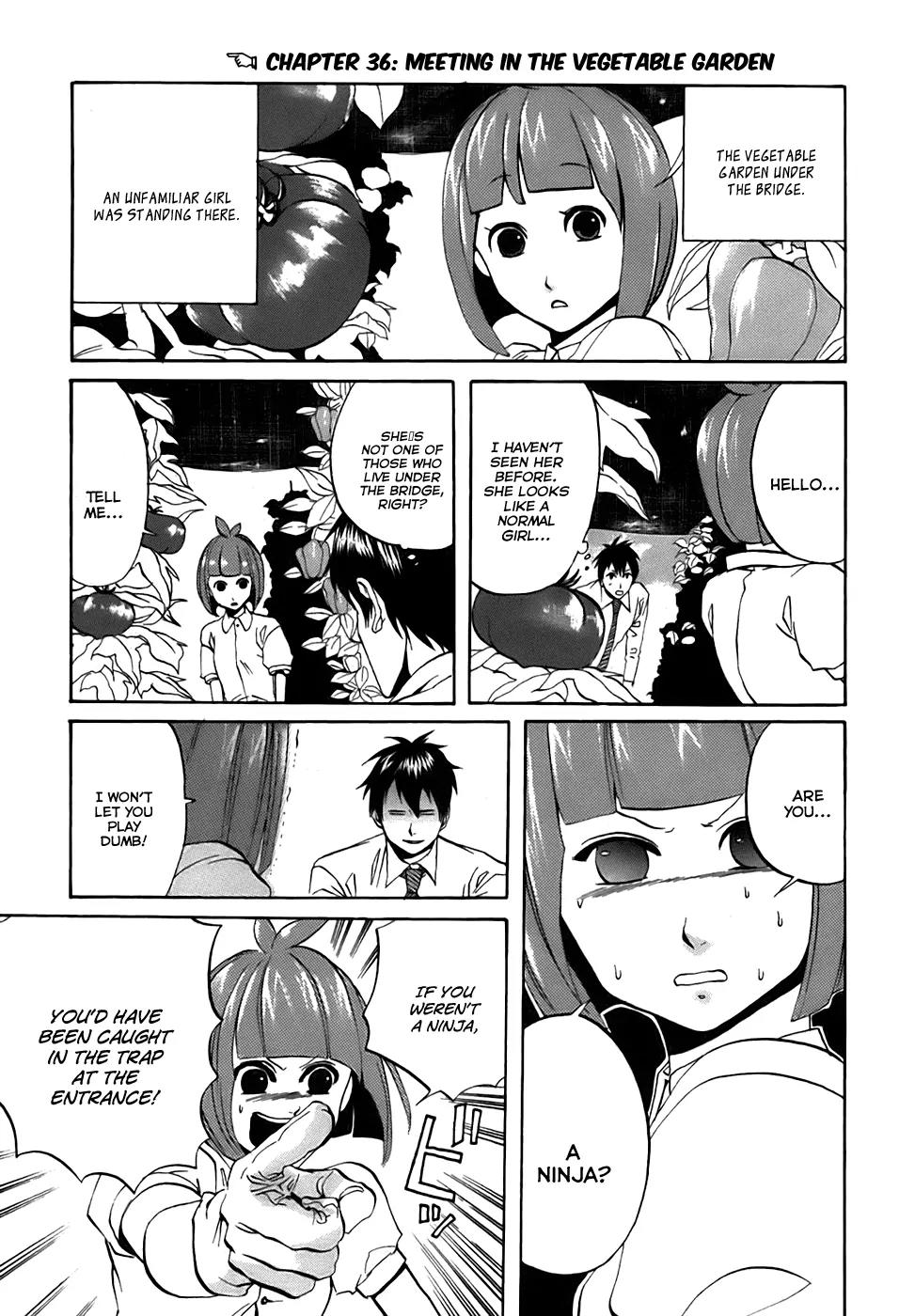 Arakawa Under the Bridge Chapter 36 page 3 - Chapter 36: Meeting in the Vegetable Garden