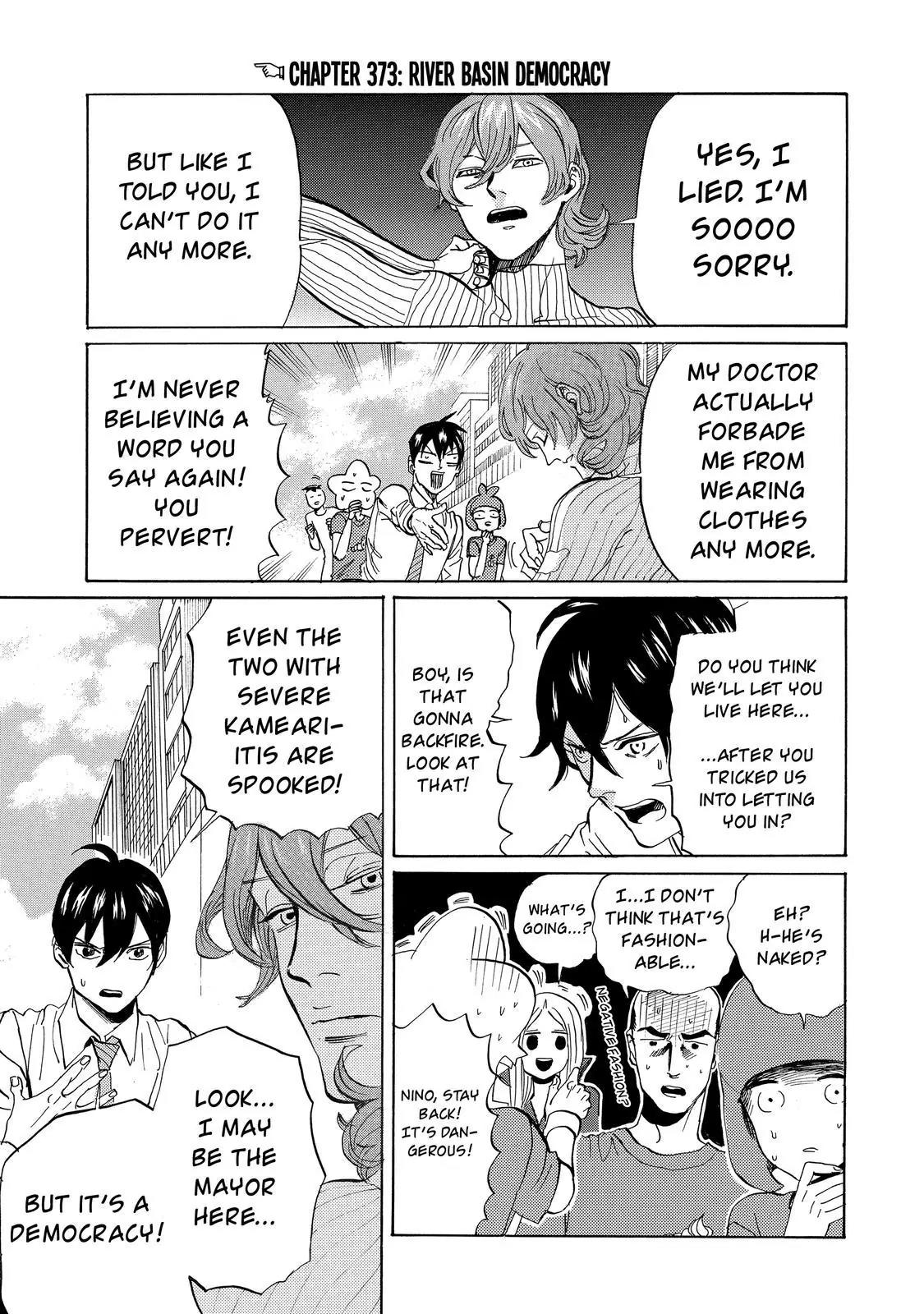 Arakawa Under the Bridge Chapter 373 page 2 - Chapter 373: River Basin Democracy