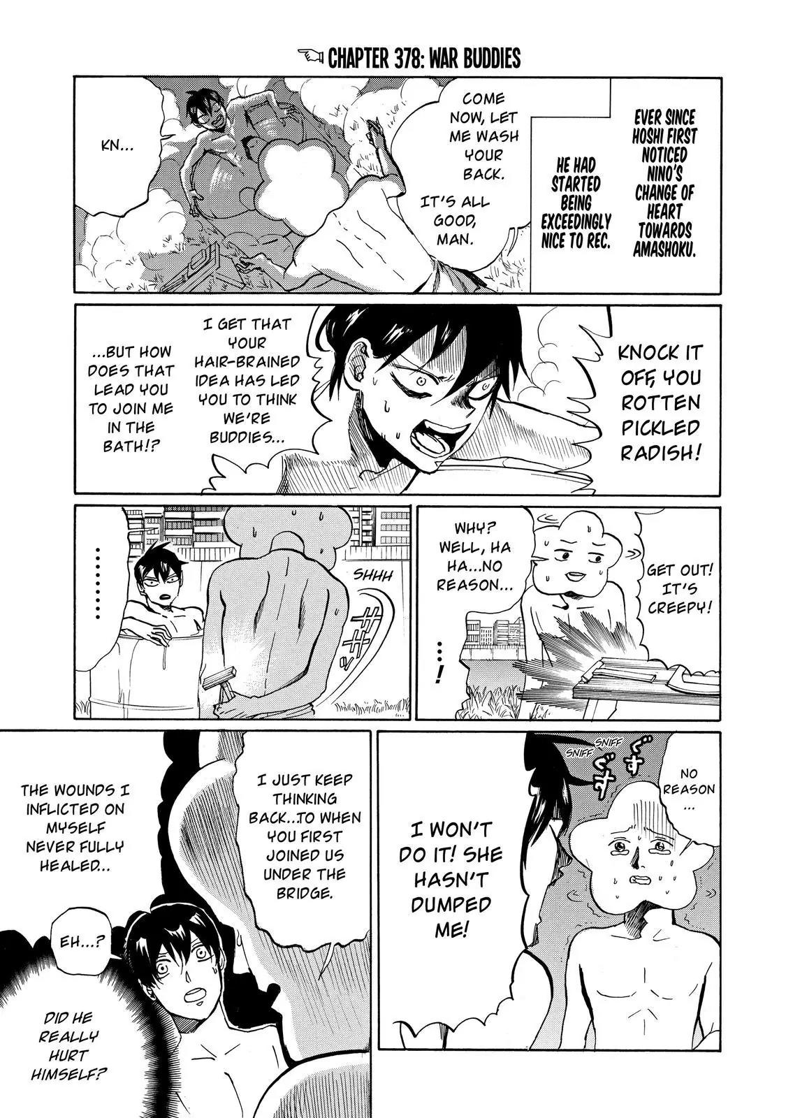 Arakawa Under the Bridge Chapter 378 page 6 - Chapter 378: War Buddies
