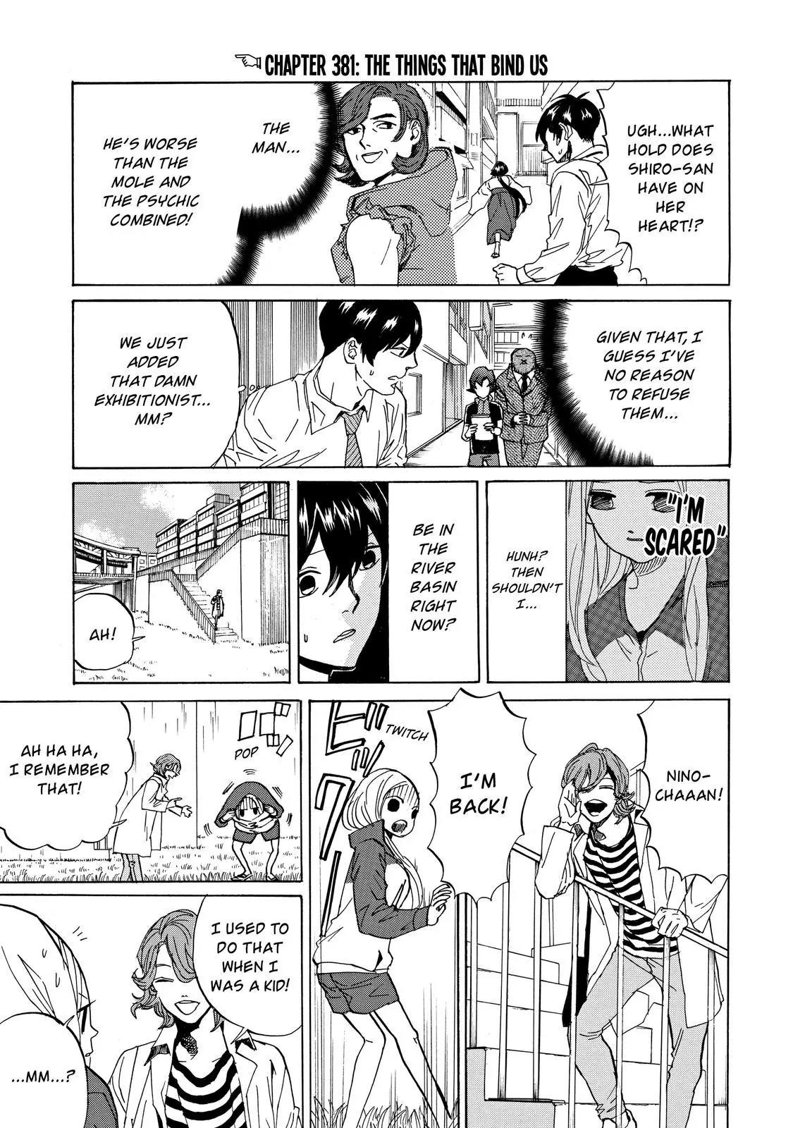 Arakawa Under the Bridge Chapter 381 page 2 - Chapter 381: The Things That Bind Us