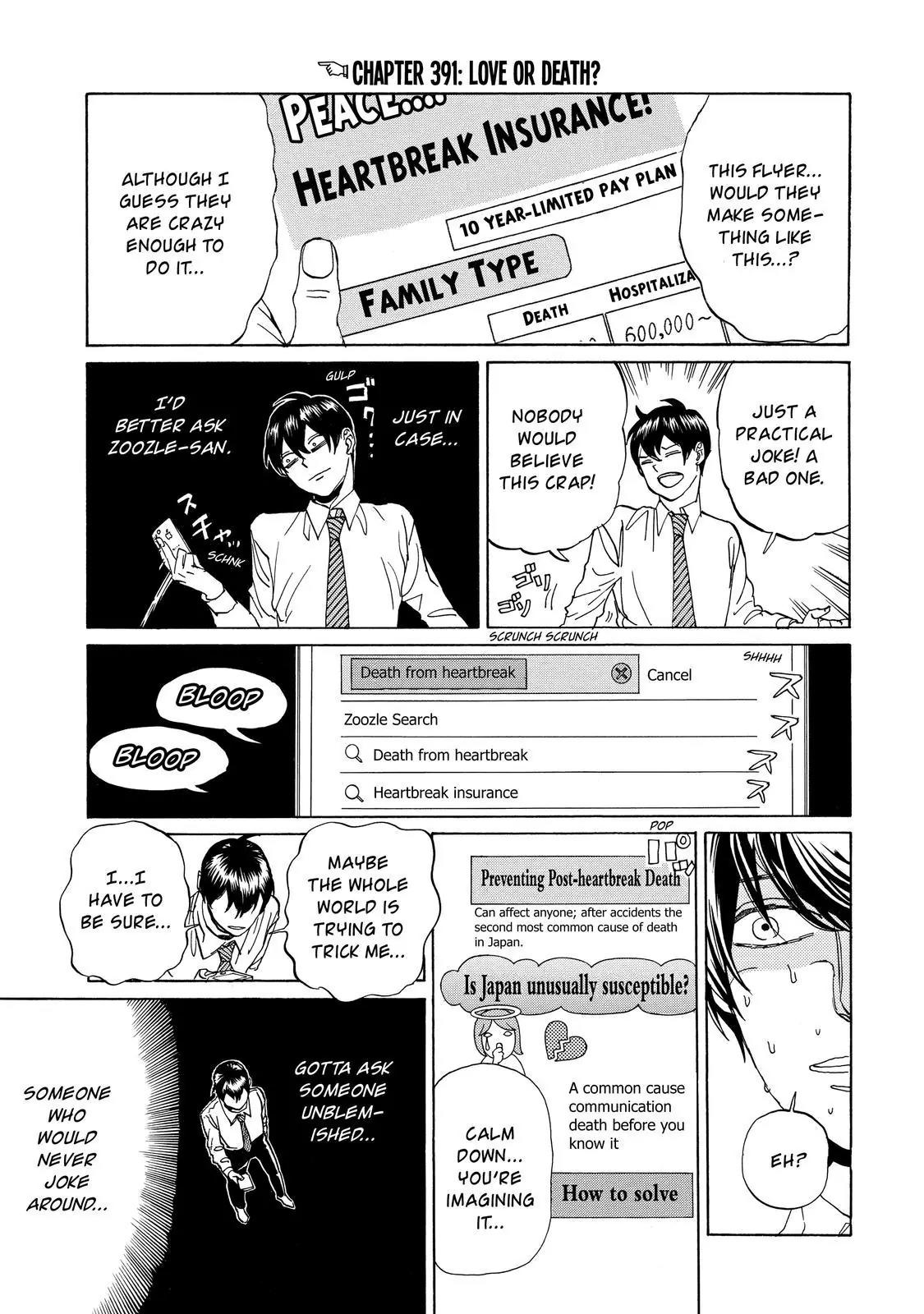 Arakawa Under the Bridge Chapter 391 page 2 - Chapter 391: Love Or Death?