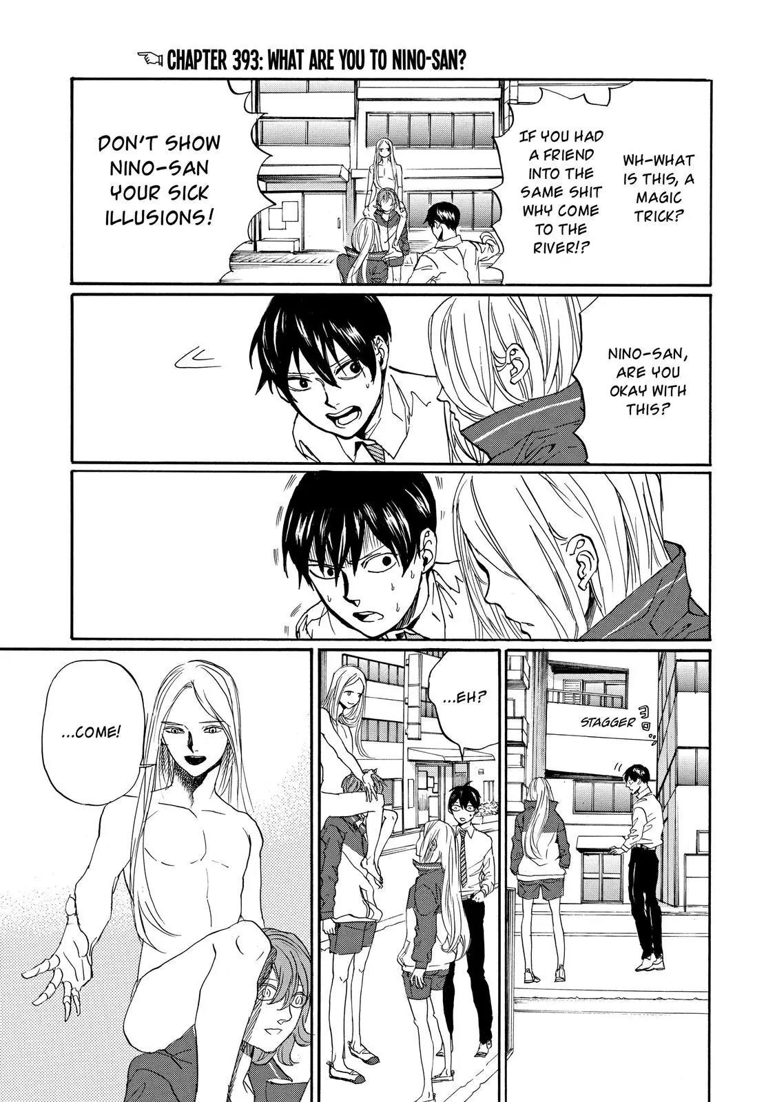 Arakawa Under the Bridge Chapter 393 page 2 - Chapter 393: What Are You To Nino-San?
