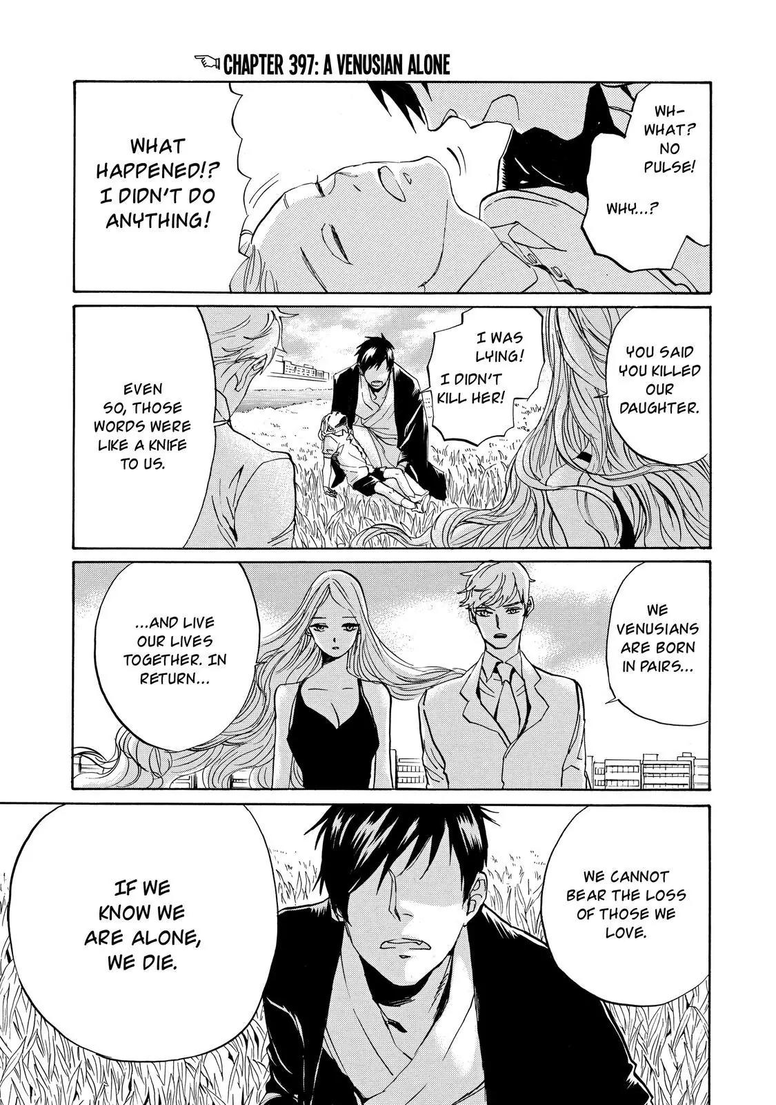 Arakawa Under the Bridge Chapter 397 page 2 - Chapter 397: A Venusian Alone