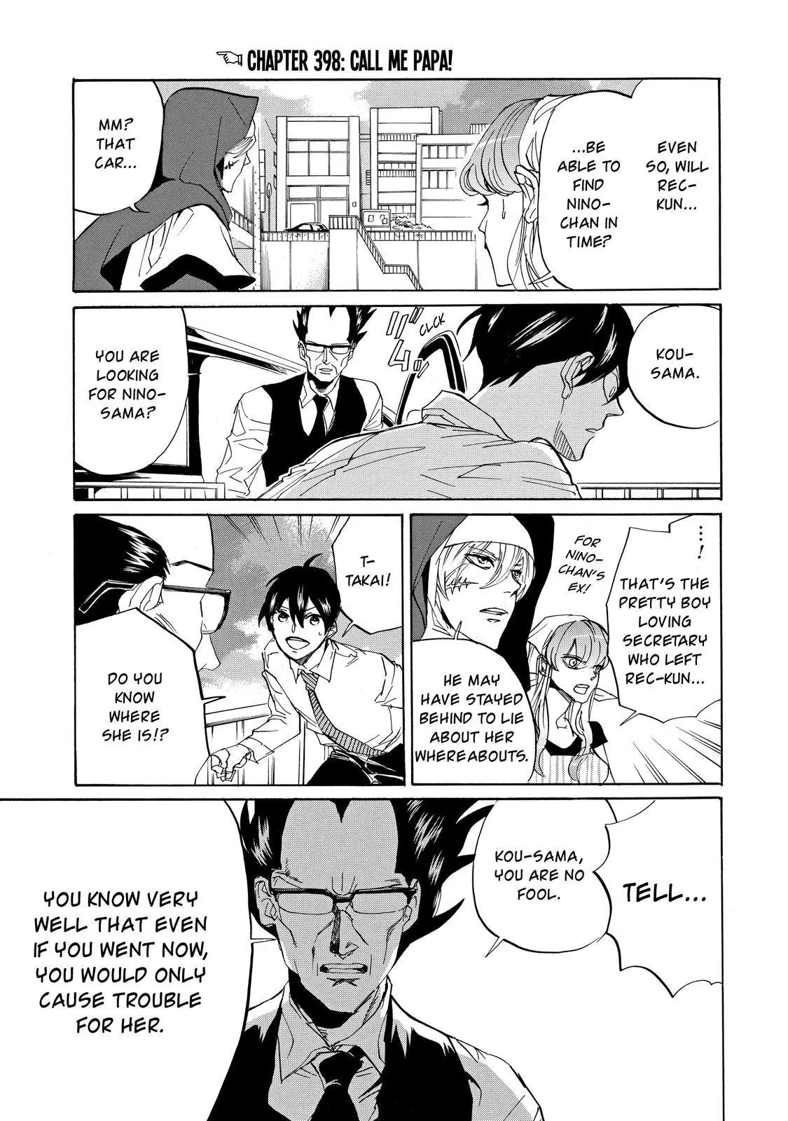 Arakawa Under the Bridge Chapter 398 page 4 - Chapter 398: Call Me Papa!