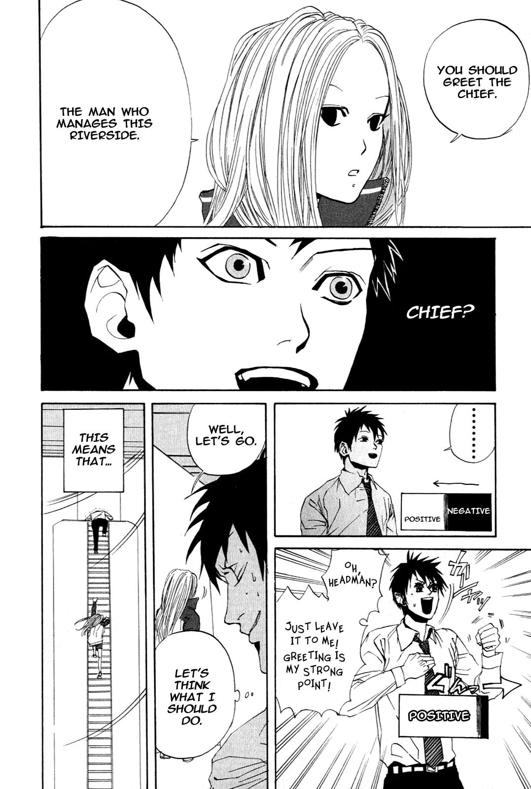 Arakawa Under the Bridge Chapter 4 page 2 - Chapter 4: Green Green