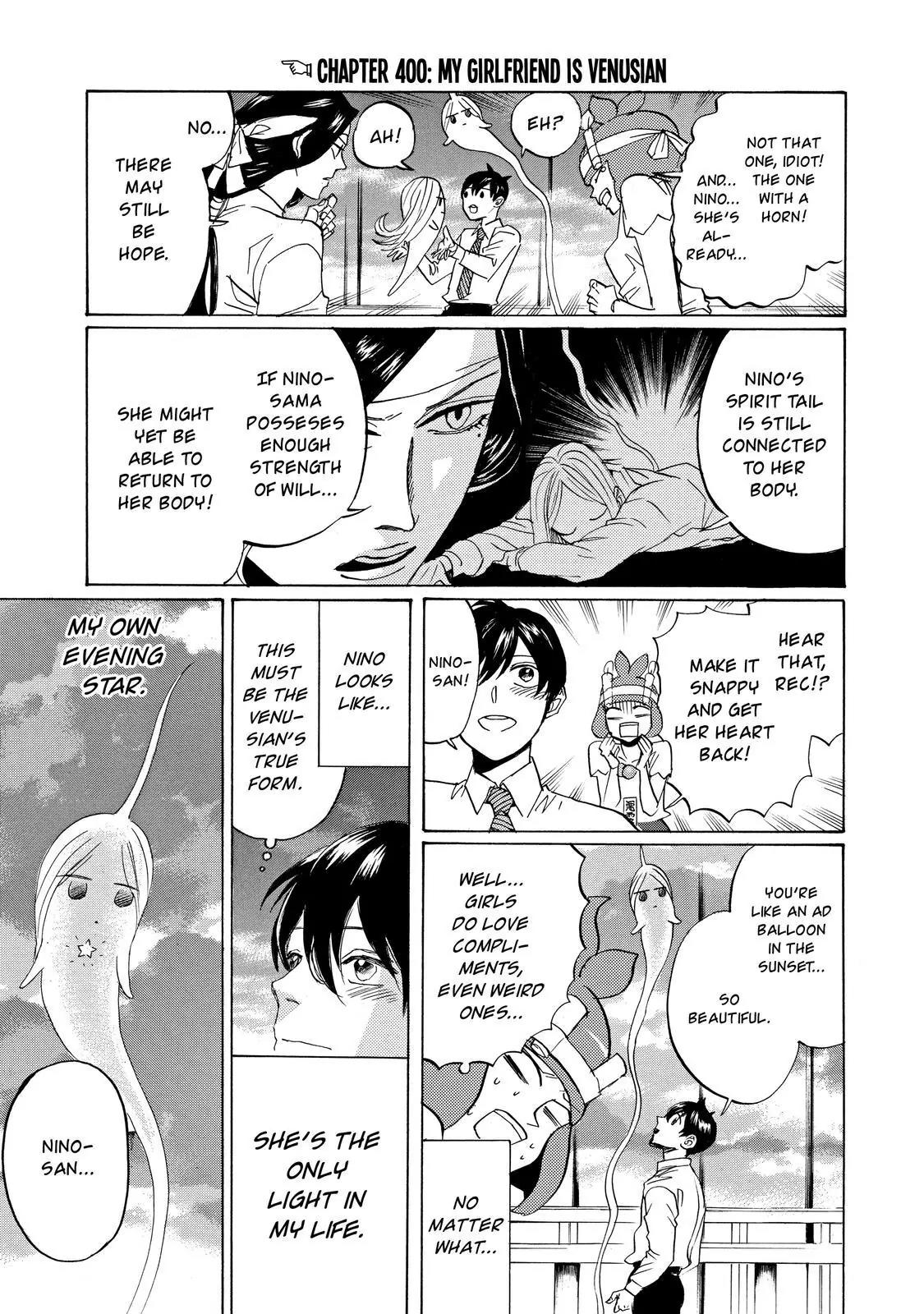 Arakawa Under the Bridge Chapter 400 page 4 - Chapter 400: My Girlfriend Is venusian