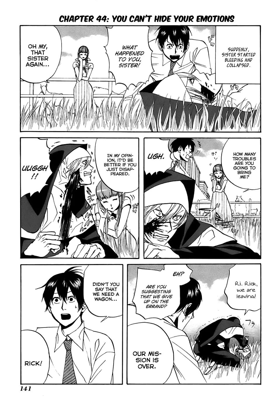 Arakawa Under the Bridge Chapter 44 page 1 - Chapter 44: You Can't Hide Your Emotions