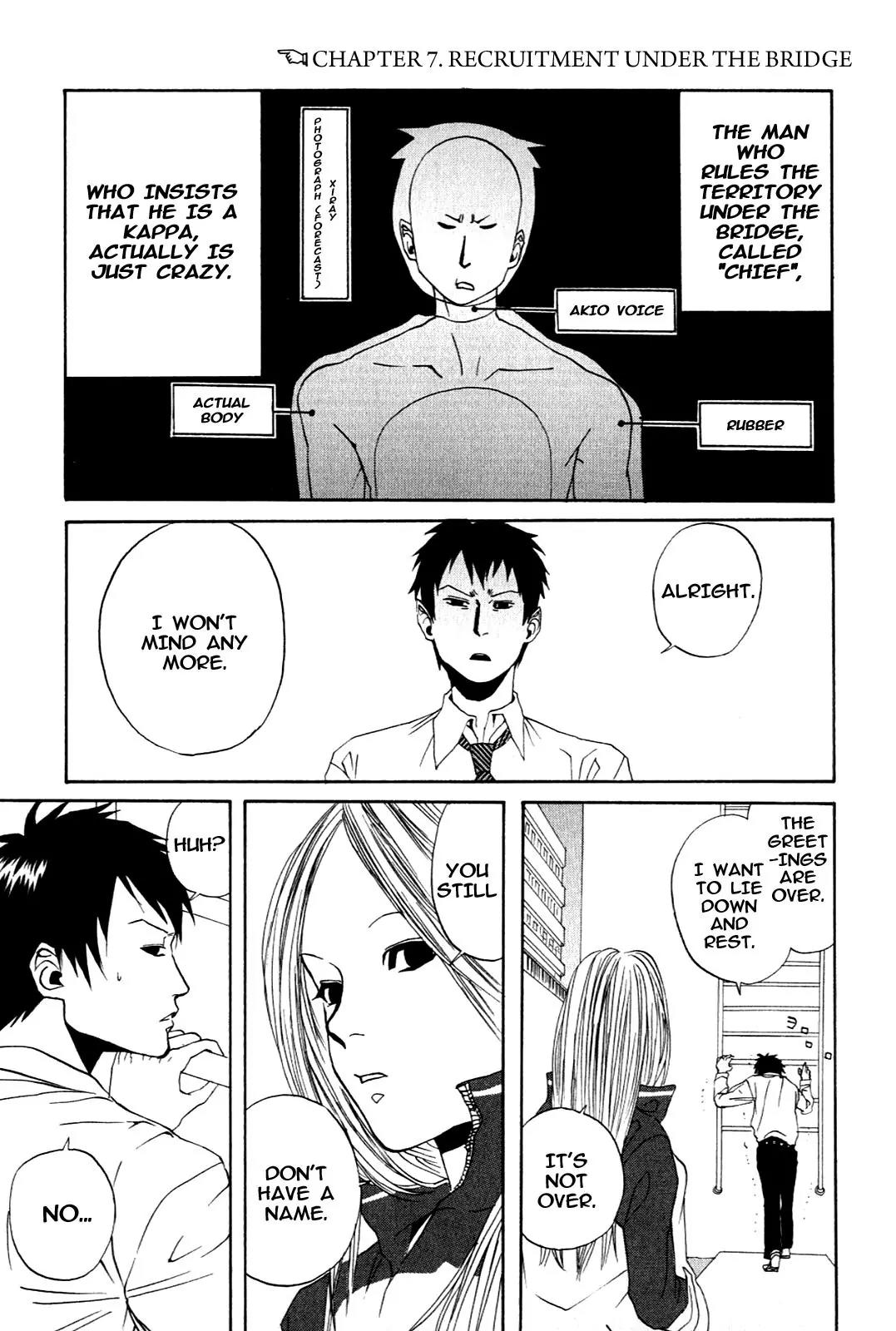 Arakawa Under the Bridge Chapter 7 page 1 - Chapter 7: Recruitment Under the Bridge