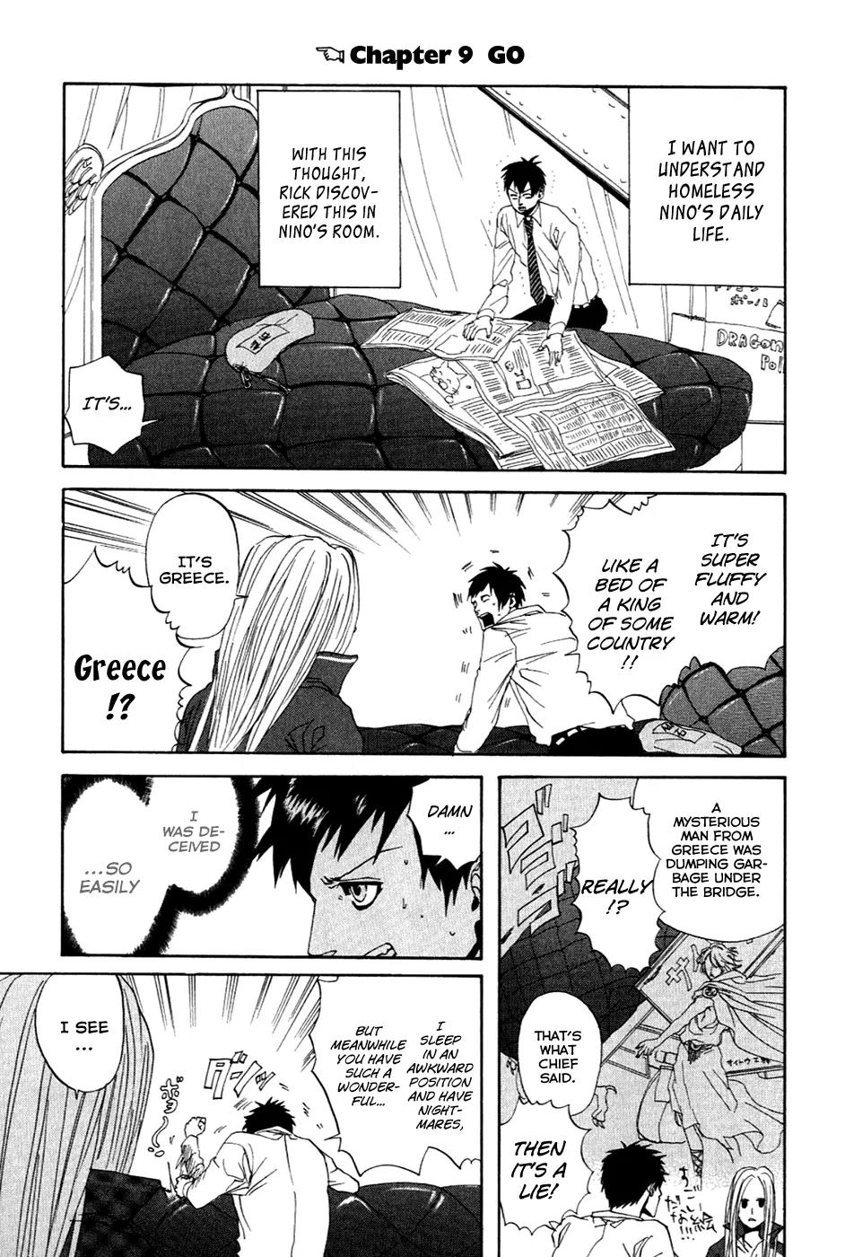 Arakawa Under the Bridge Chapter 9 page 1 - Chapter 9: GO