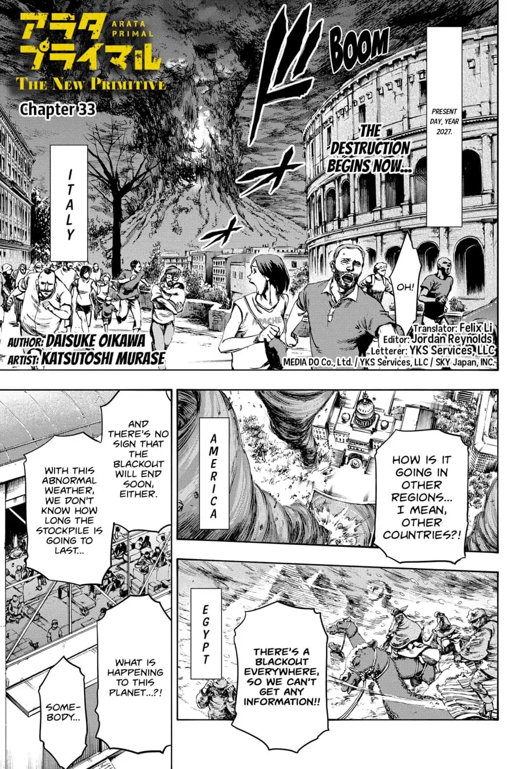 Arata Primal: The New Primitive Chapter 33 page 1 - Chapter 33