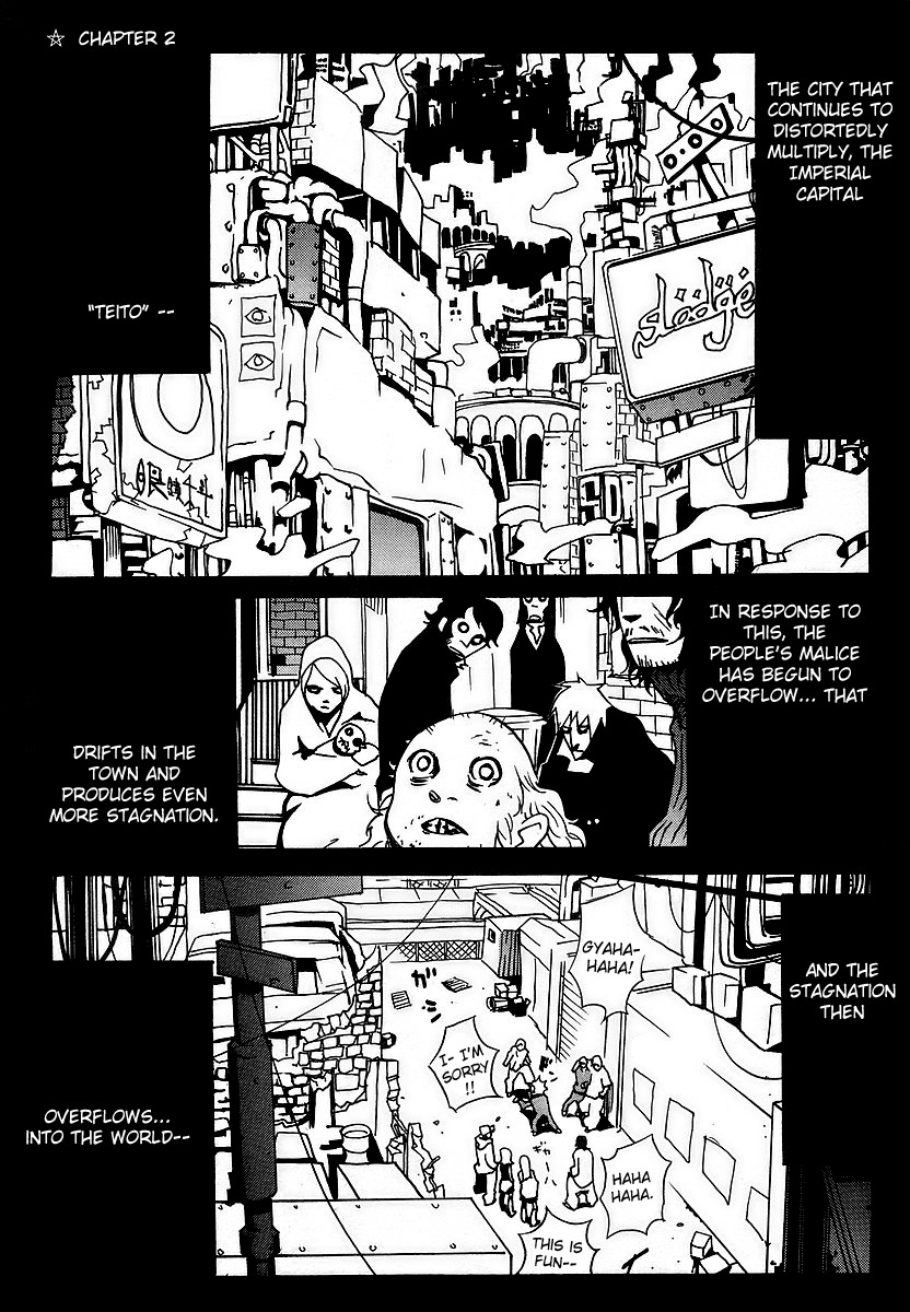 Aratama Tribe Chapter 2 page 1 - Chapter 2: The City That Continues to Distortedly Multiply, The Imperial Capital