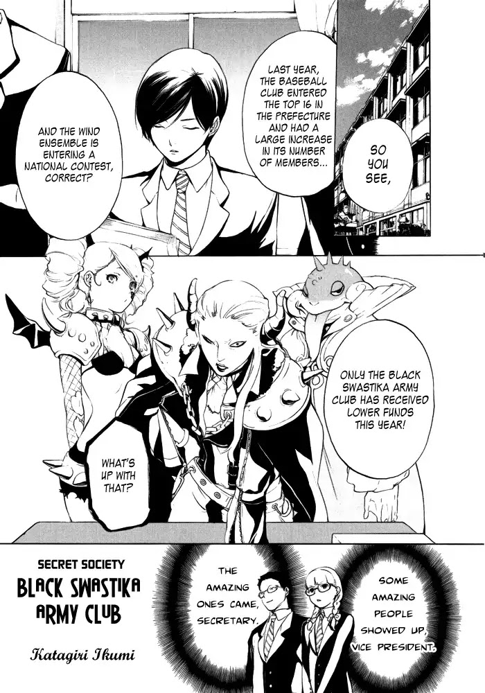 Arcana 10 - Conflict / Secret Societies Chapter 10.4 page 2 - Vol.10 Chapter 4: Secret Society Black Swastika Army Club