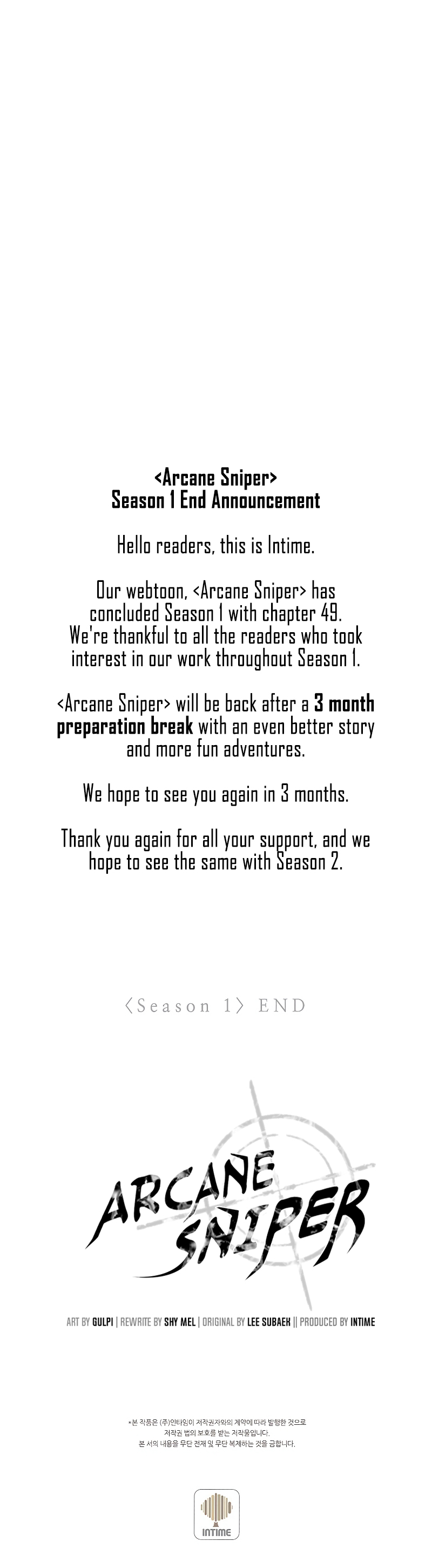 Arcane Sniper Chapter 49 page 60 - Chapter 49: Season 1 END
