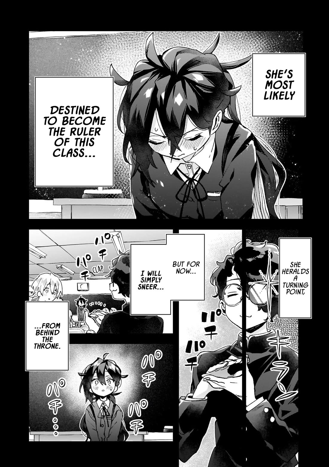 Are Social Outcasts Even Allowed to Start Over? Chapter 26 page 4 - Chapter 26: Uki Saraya sneers from behind the throne