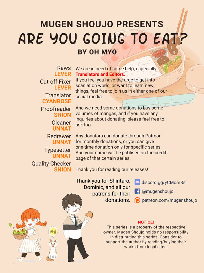Are You Going to Eat? Chapter 0 page 1 - Chapter 0 : Prologue