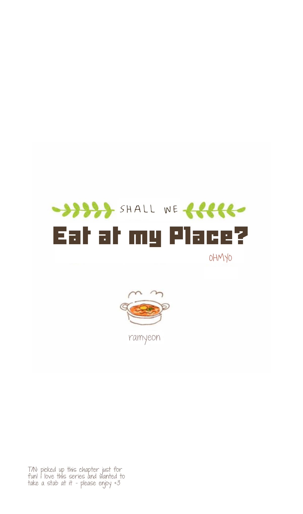 Are You Going to Eat? Chapter 13 page 1 - Chapter 13: Ramyeon