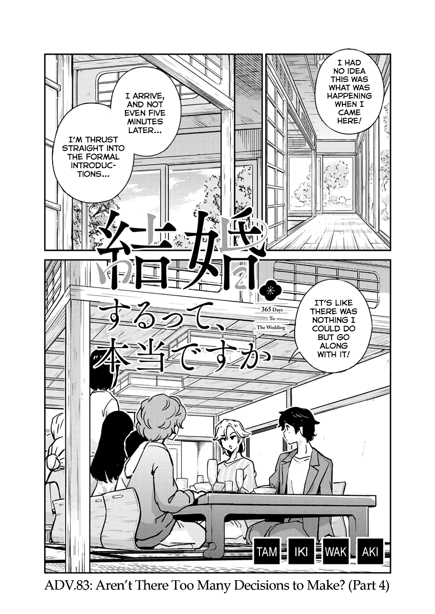 Are You Really Getting Married? Chapter 83 page 1 - Chapter 83: Aren't There Too Many Decisions to Make? (Part 4)