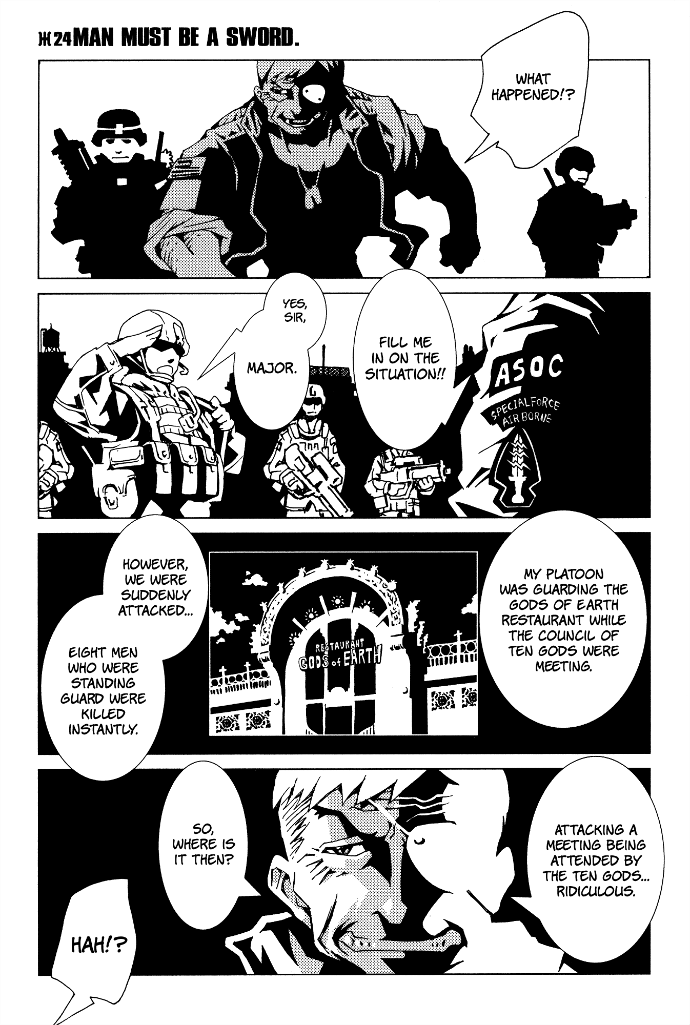 Area 51 Chapter 24 page 2 - Chapter 24: Man Must be a Sword