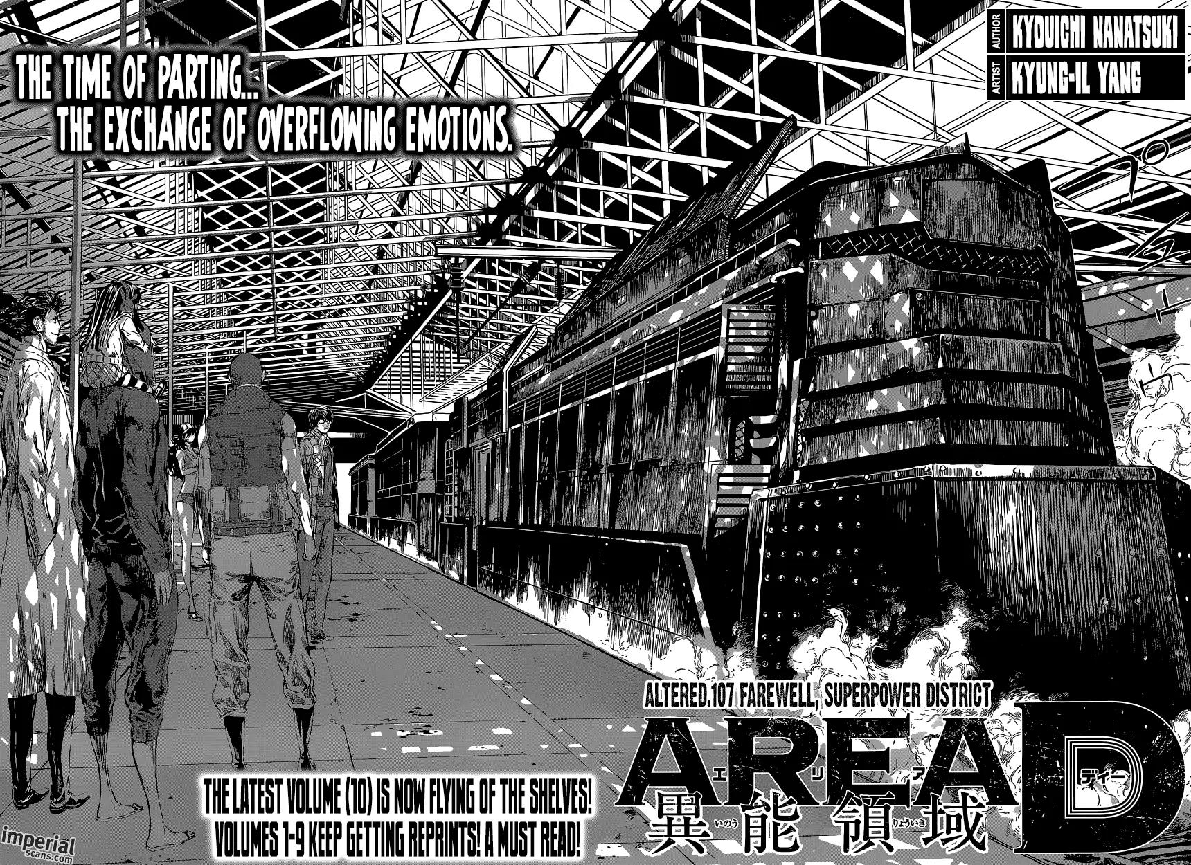 Area D - Inou Ryouiki Chapter 107 page 3 - Chapter 107: Farewell, Superpower District