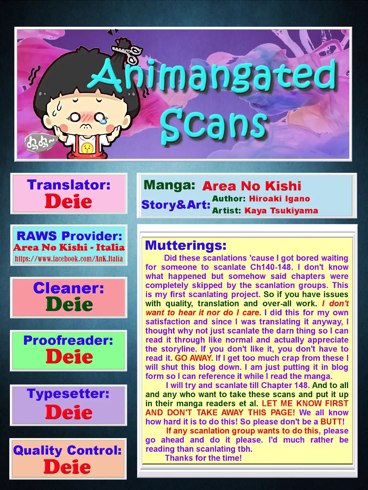 Area no Kishi Chapter 140 page 1 - Chapter 140: Control Play