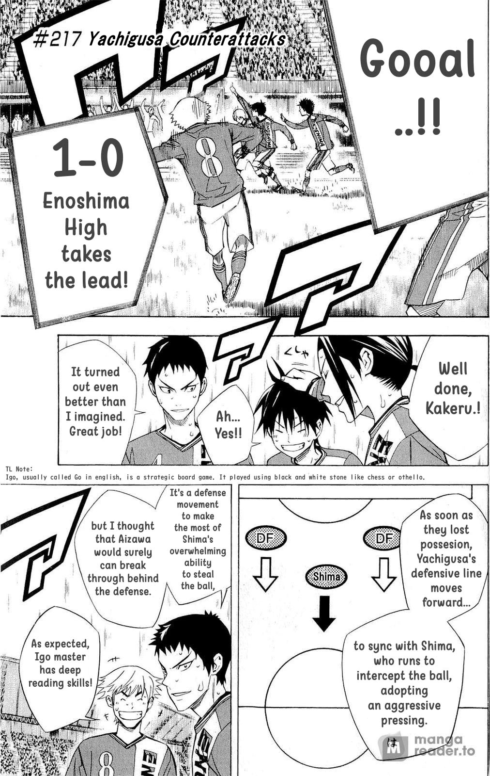 Area no Kishi Chapter 217 page 1 - Chapter 217: Yachigusa's Counterattacks