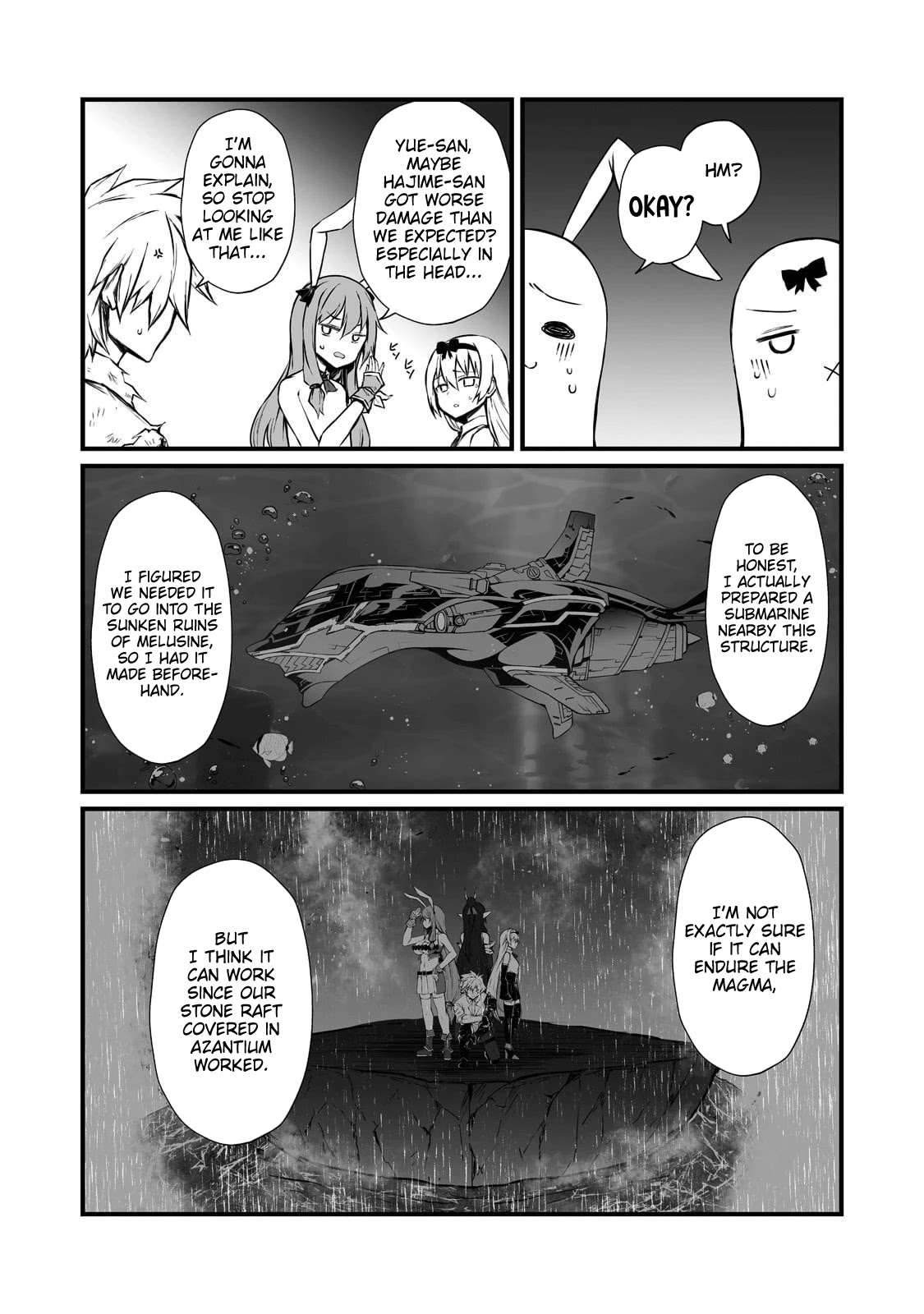 Arifureta Shokugyou de Sekai Saikyou Chapter 57 page 4 - Chapter 57: Eruption