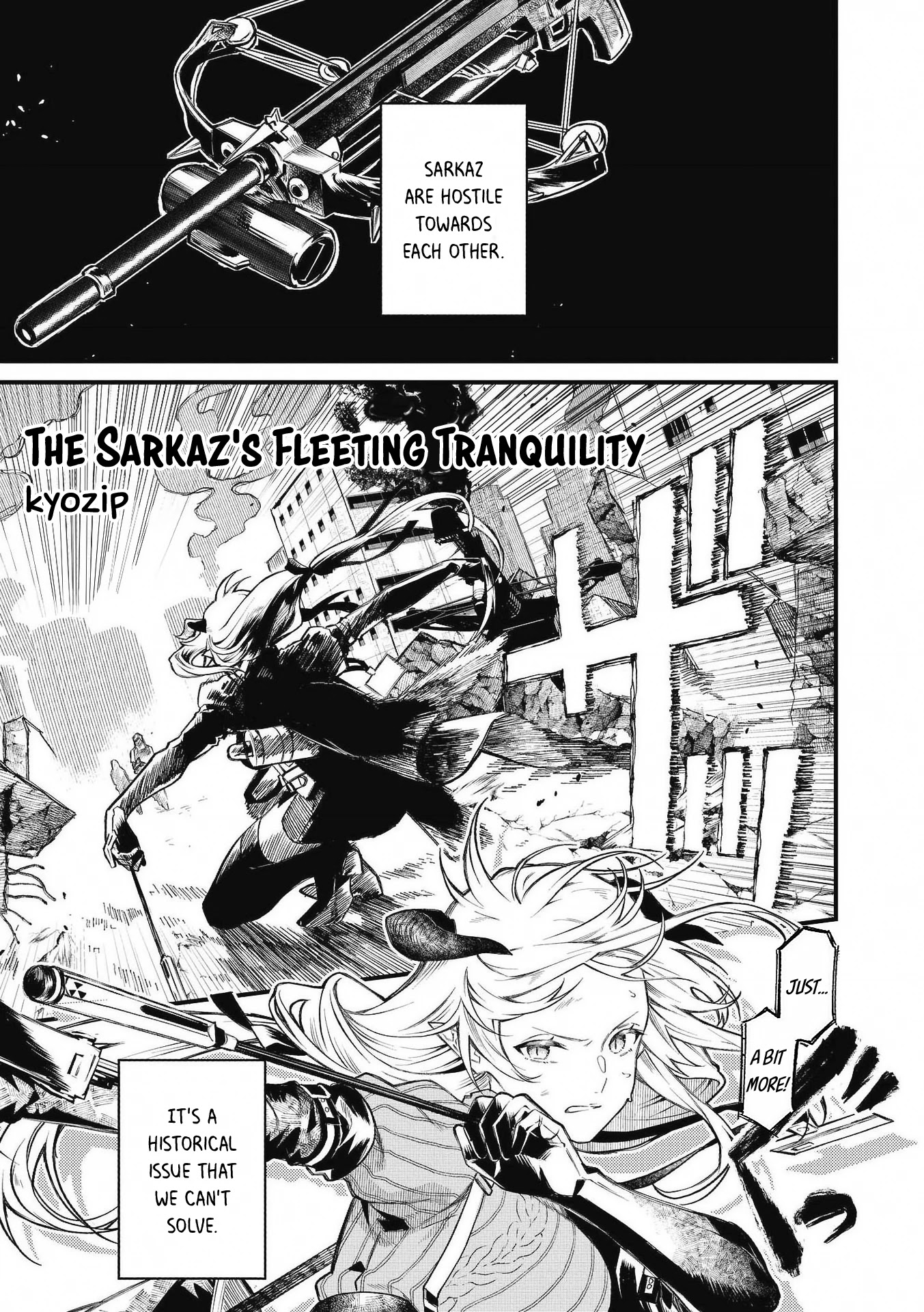 Arknights Comic Anthology Chapter 1.1 page 1 - Vol.1 Chapter 1: The Sarkaz's Fleeting Tranquility