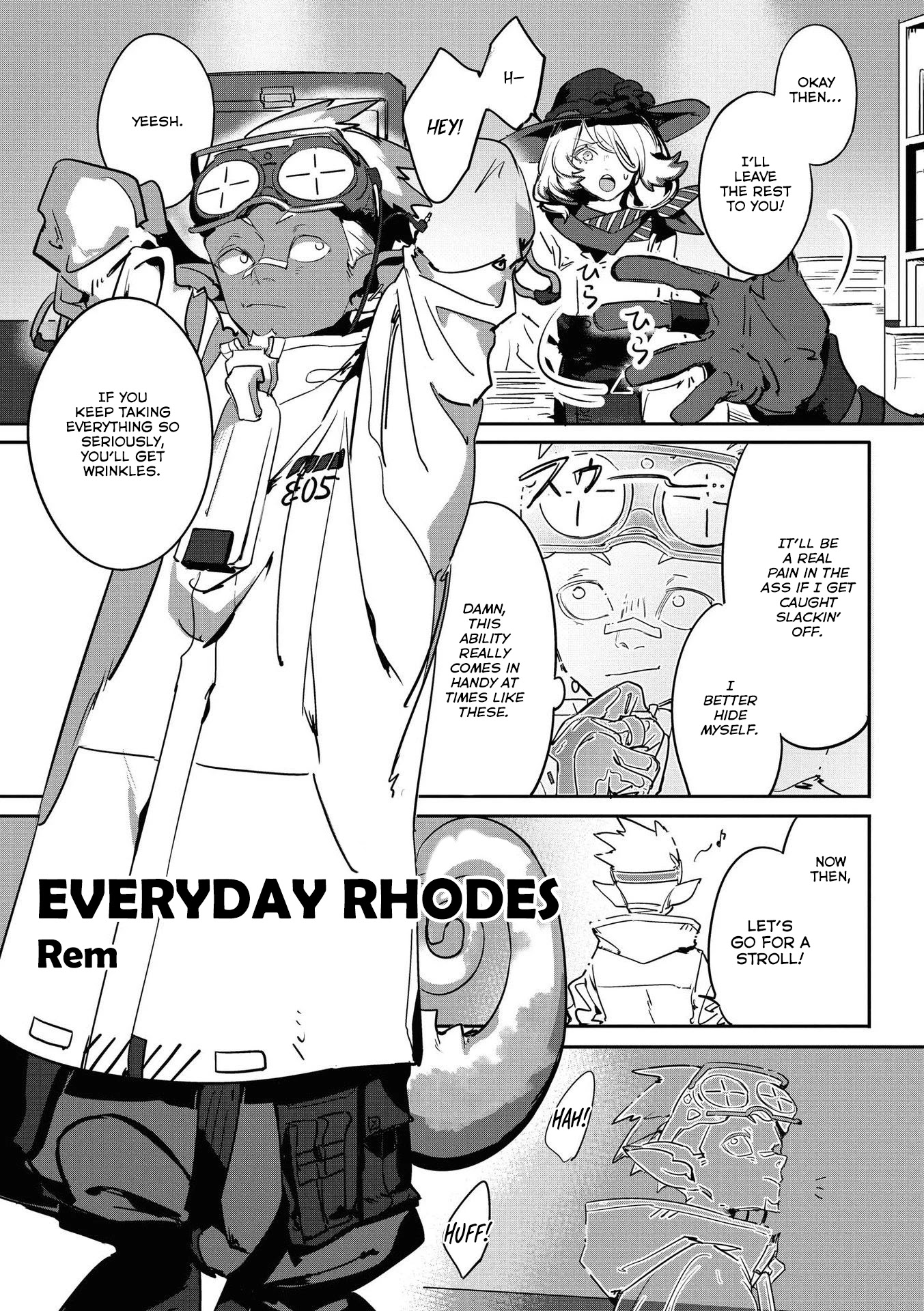 Arknights Comic Anthology Chapter 2.16 page 1 - Vol.2 Chapter 16: Everyday Rhodes