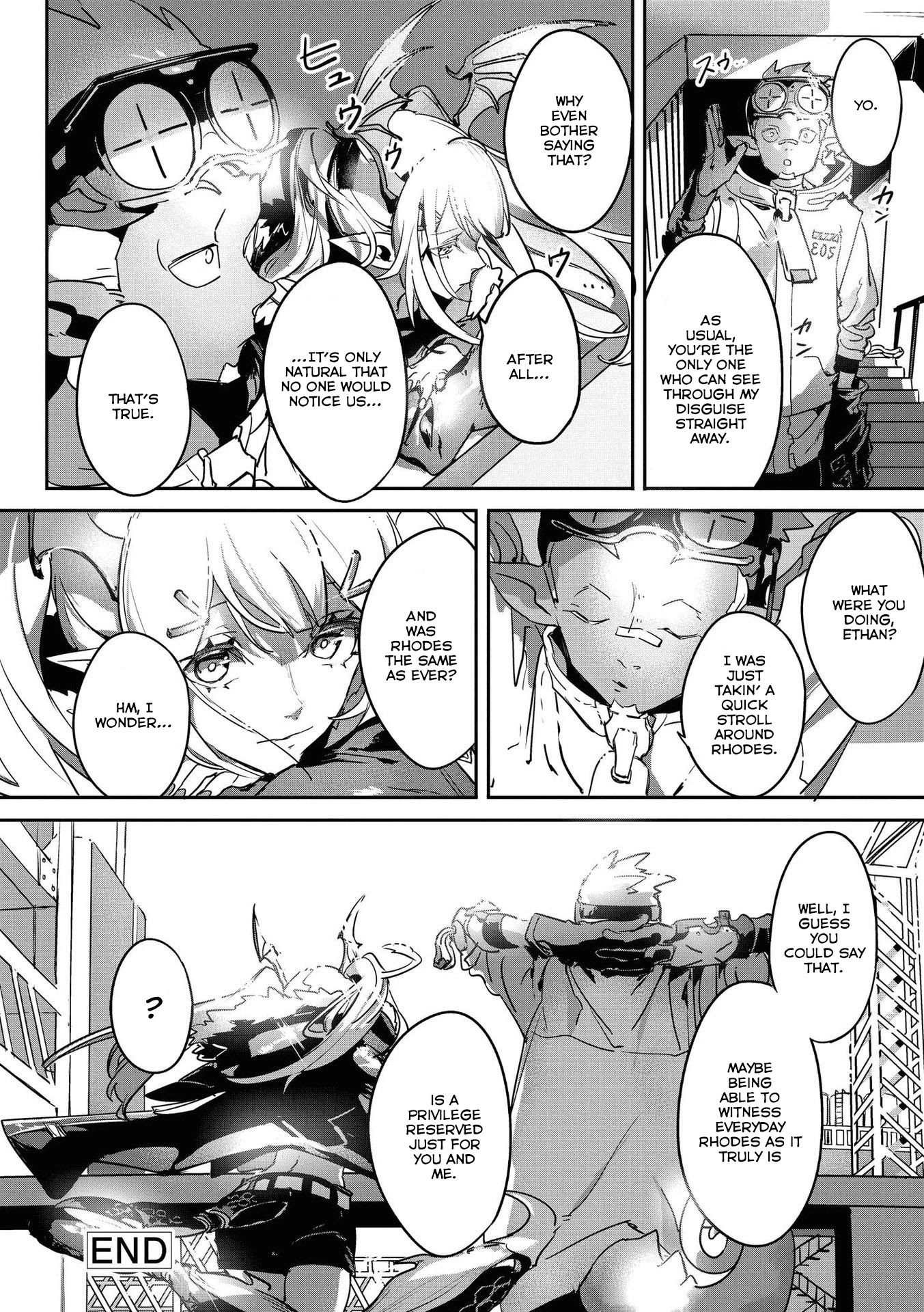 Arknights Comic Anthology Chapter 2.16 page 12 - Vol.2 Chapter 16: Everyday Rhodes