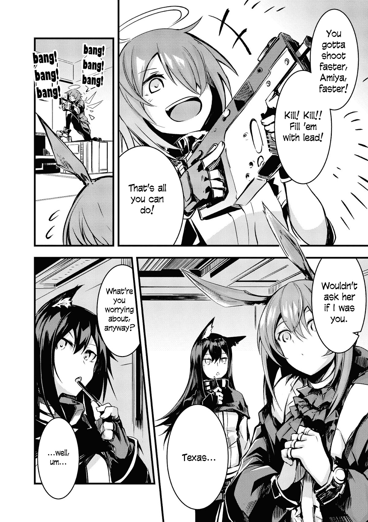 Arknights Comic Anthology Chapter 2.2 page 4 - Vol.2 Chapter 2: For Whose Sake Do I Fight?
