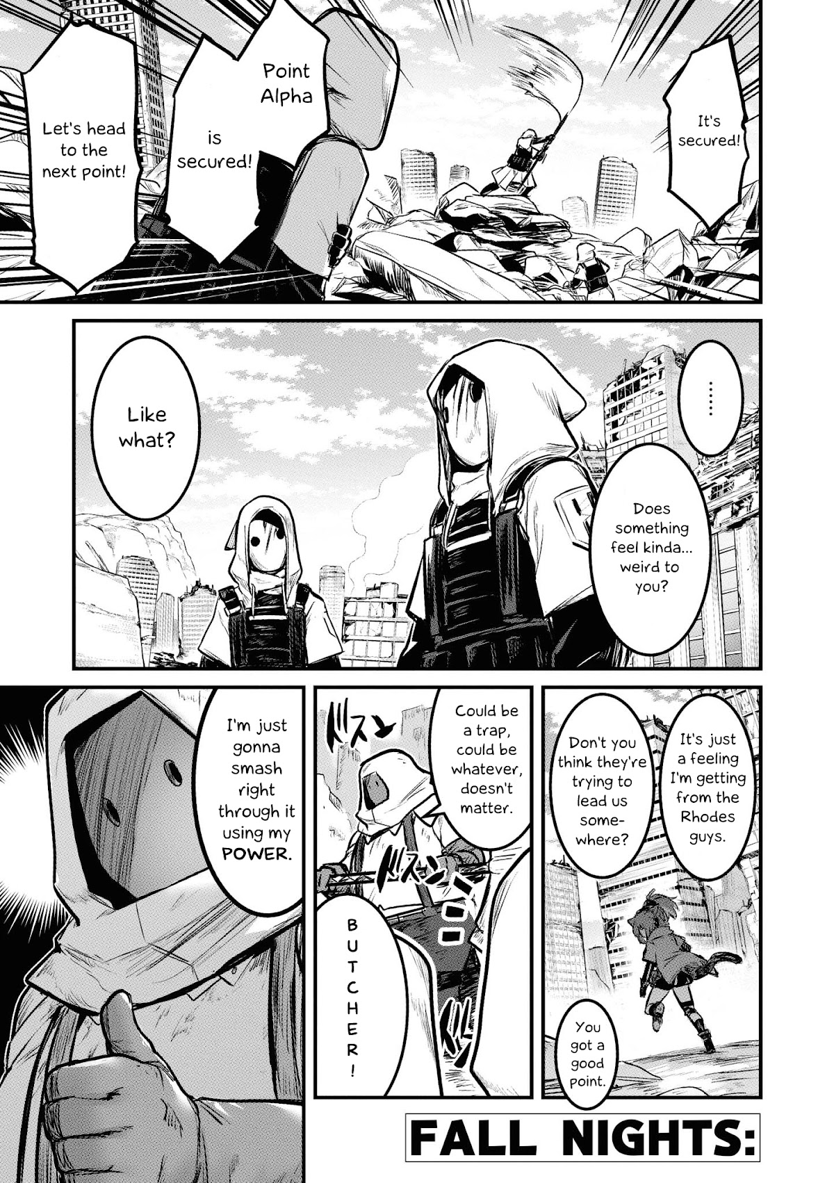 Arknights Comic Anthology Chapter 2.7 page 1 - Vol.2 Chapter 7: Fall Knights