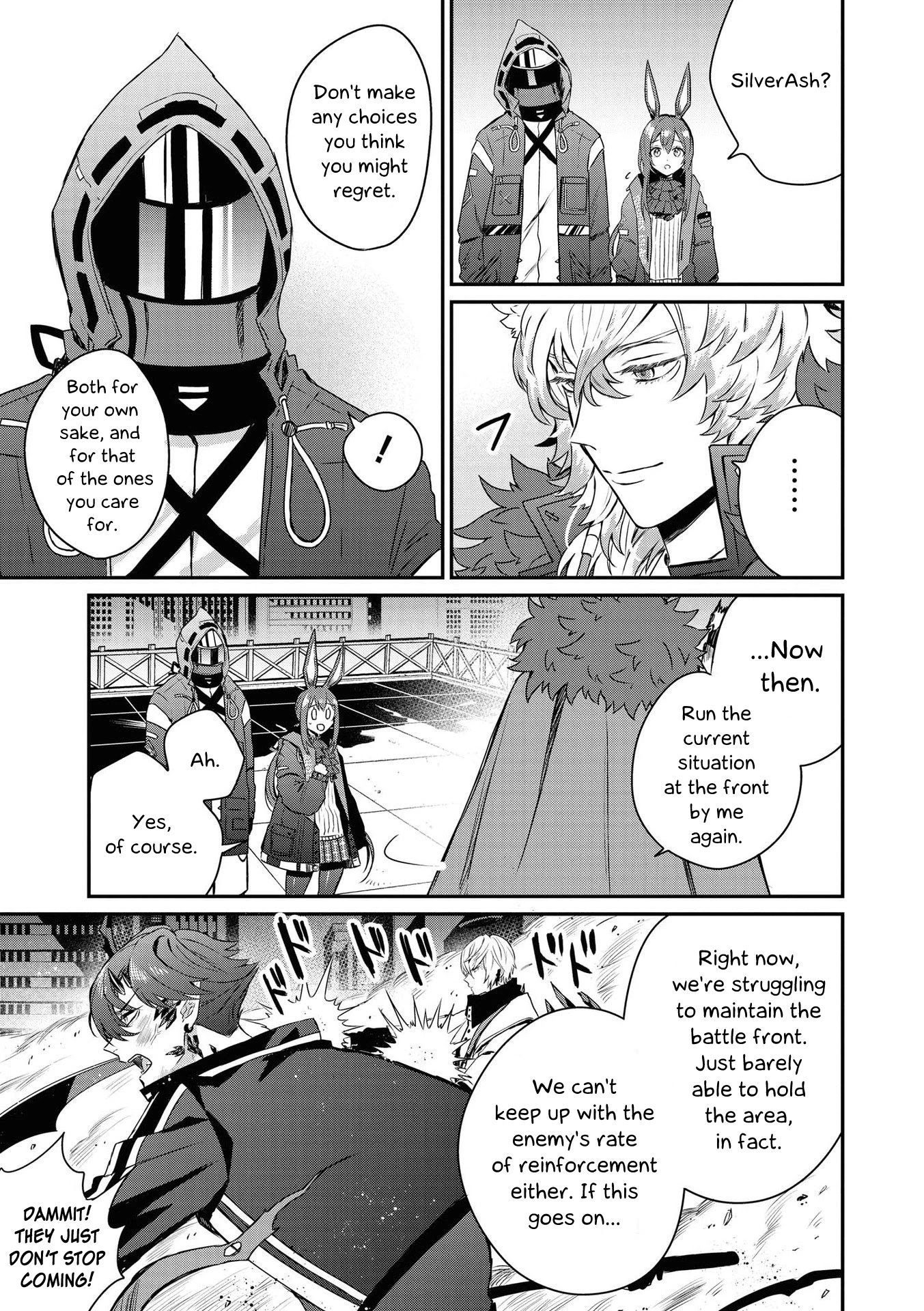 Arknights Comic Anthology Chapter 2.9 page 5 - Vol.2 Chapter 9: A Fork on the Board