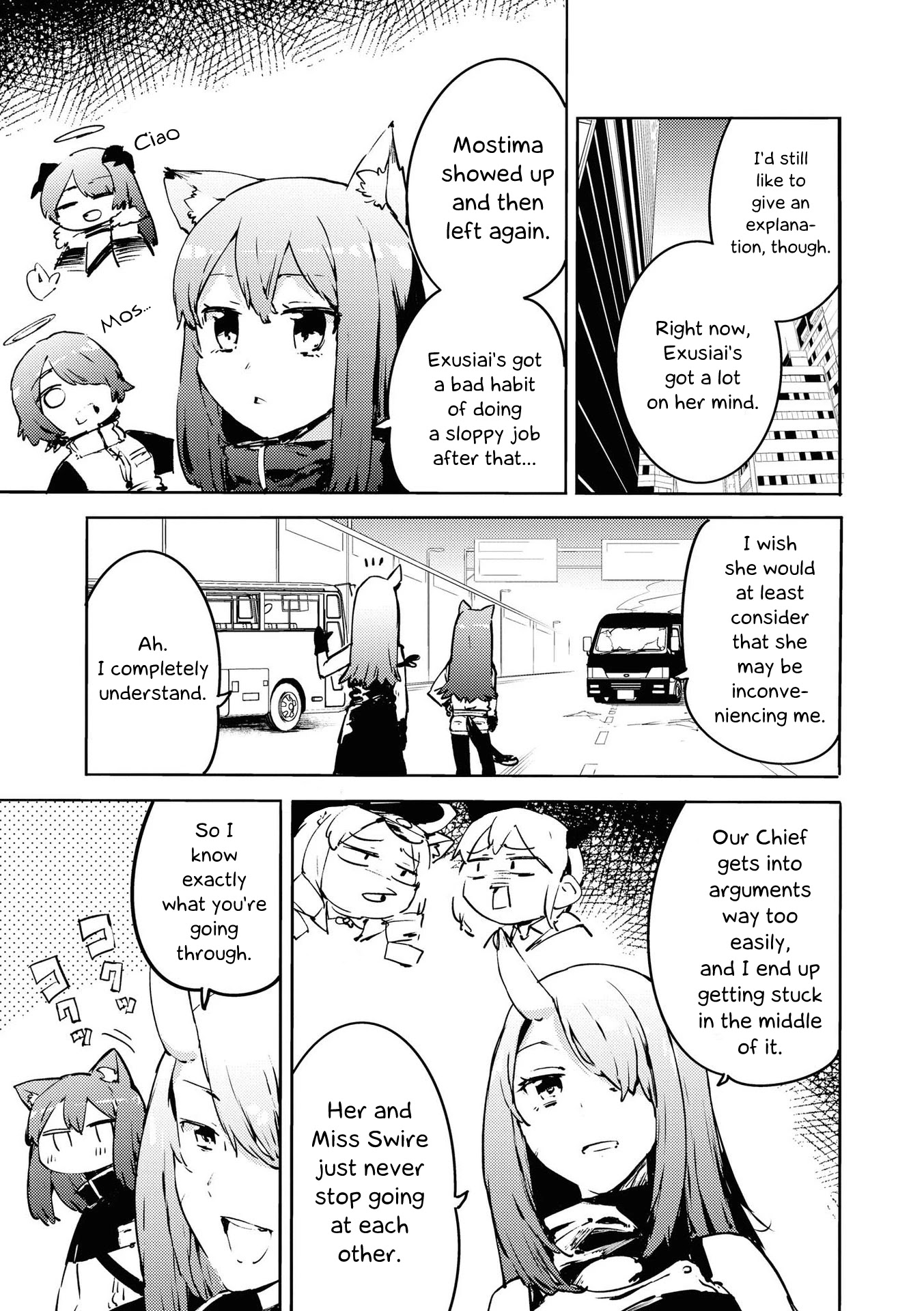 Arknights Comic Anthology Chapter 3.11 page 3 - Vol.3 Chapter 11: Lungmen Girls' Talk
