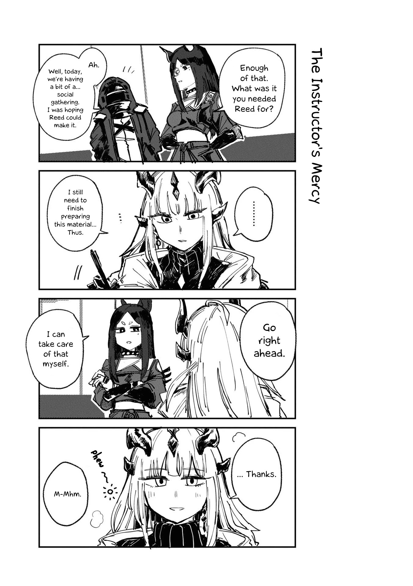 Arknights Comic Anthology Chapter 3.12 page 4 - Vol.3 Chapter 12: Hoshiguma's Proposal
