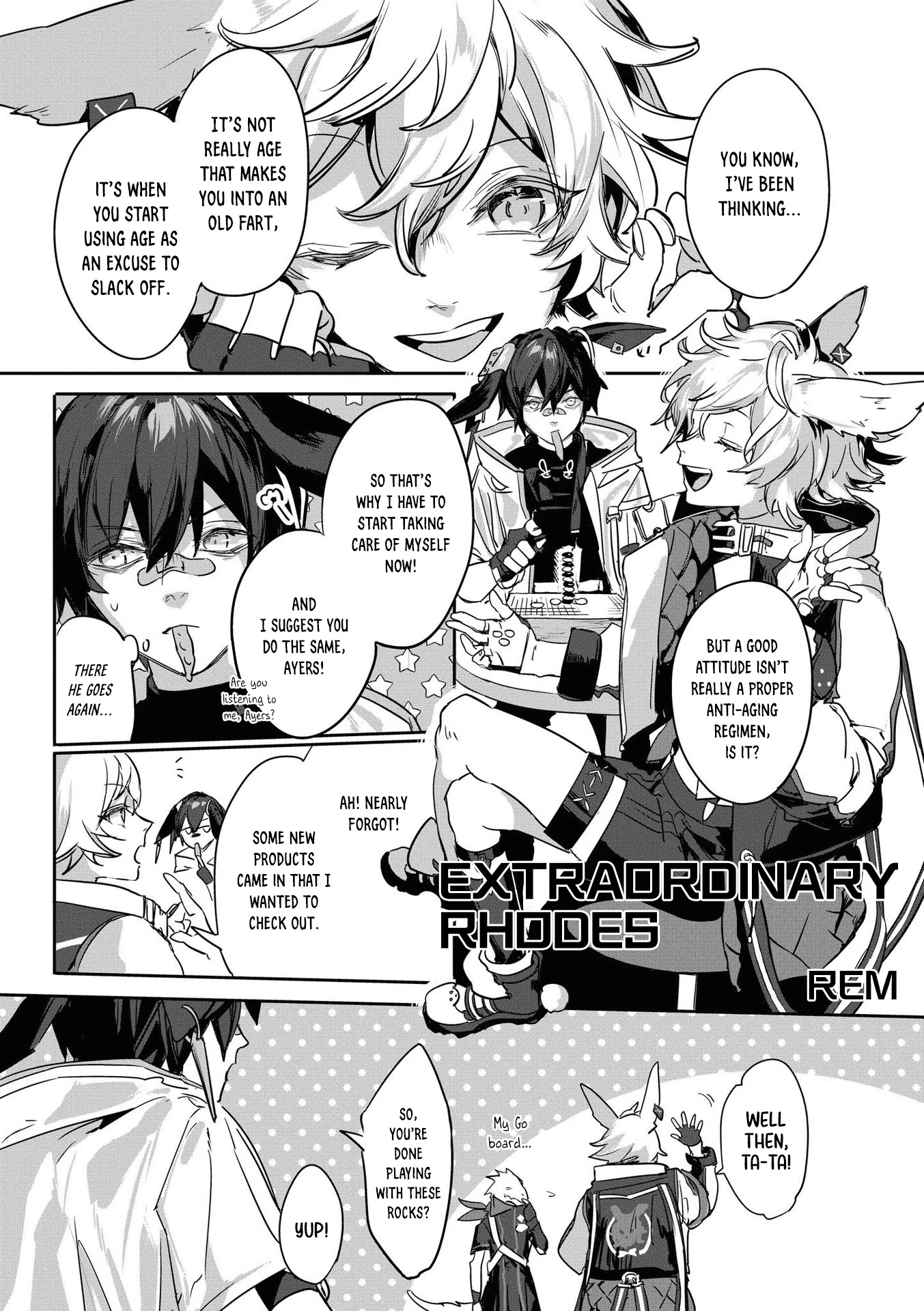 Arknights Comic Anthology Chapter 3.13 page 1 - Vol.3 Chapter 13: Extraordinary Rhodes