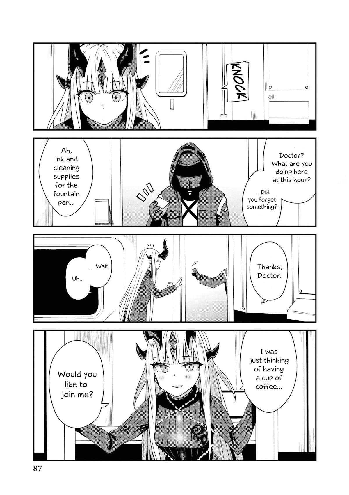 Arknights Comic Anthology Chapter 3.8 page 5 - Vol.3 Chapter 8: Coffee and Ink