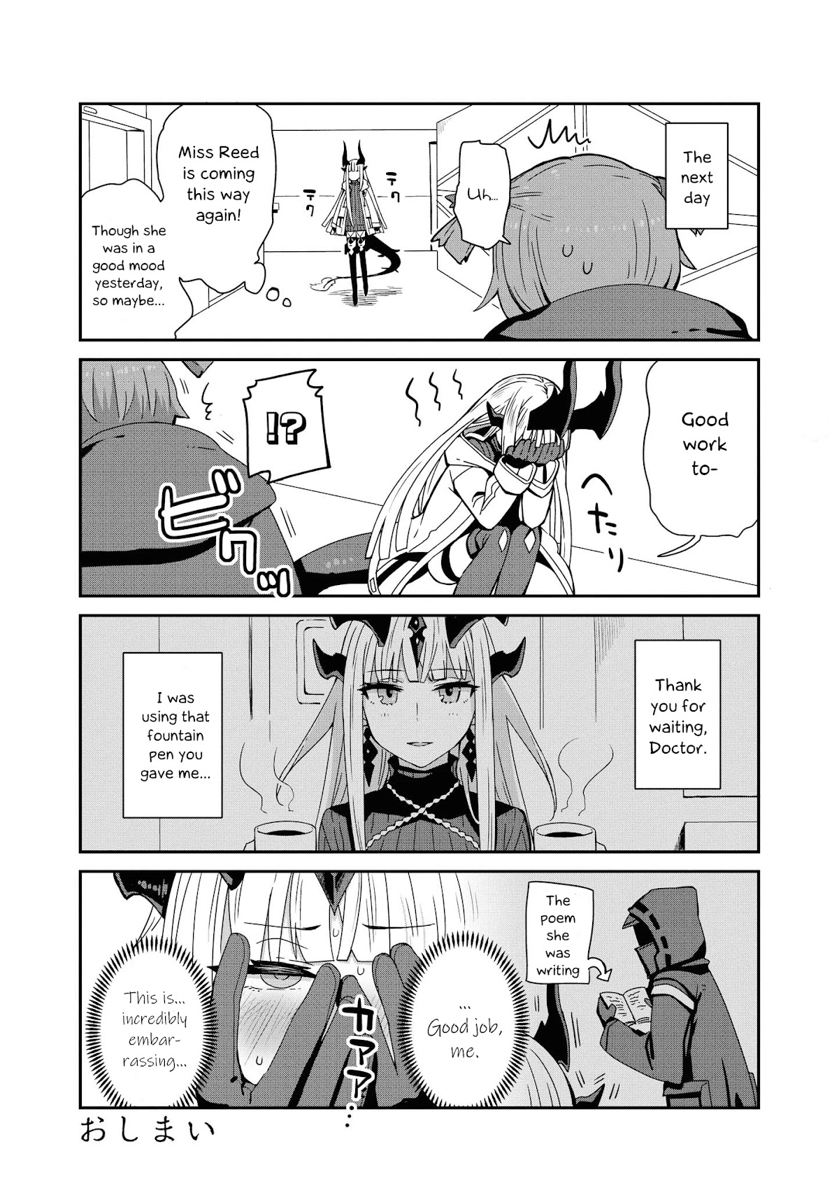 Arknights Comic Anthology Chapter 3.8 page 6 - Vol.3 Chapter 8: Coffee and Ink
